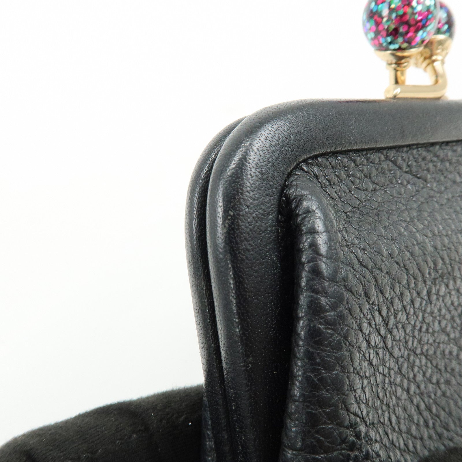 COACH Poppy Set of 2 PVC Leather Coin Purse Pouch Beige Gold Black