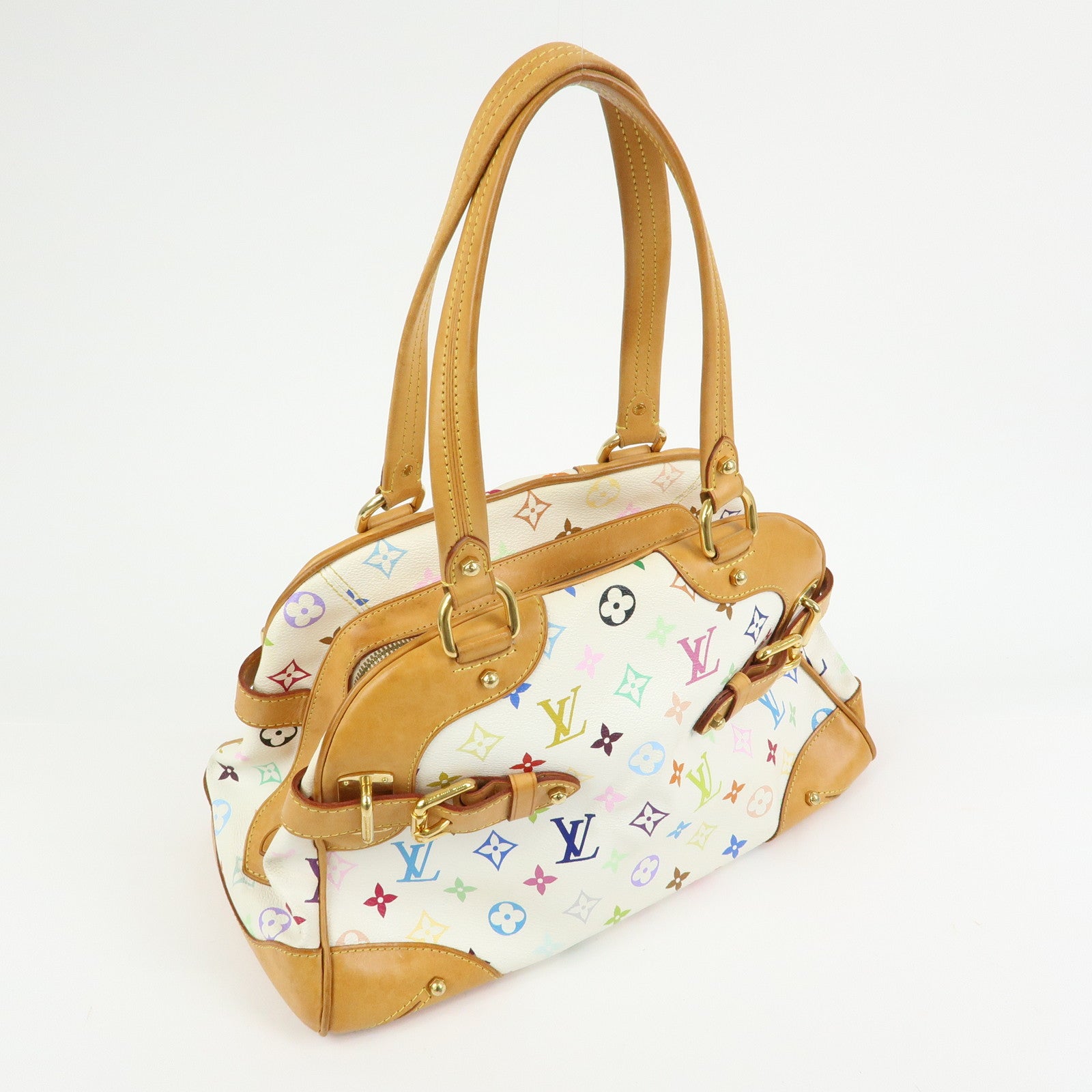 Louis Vuitton Monogram Multicolor Claudia Hand Bag Blanc M40193