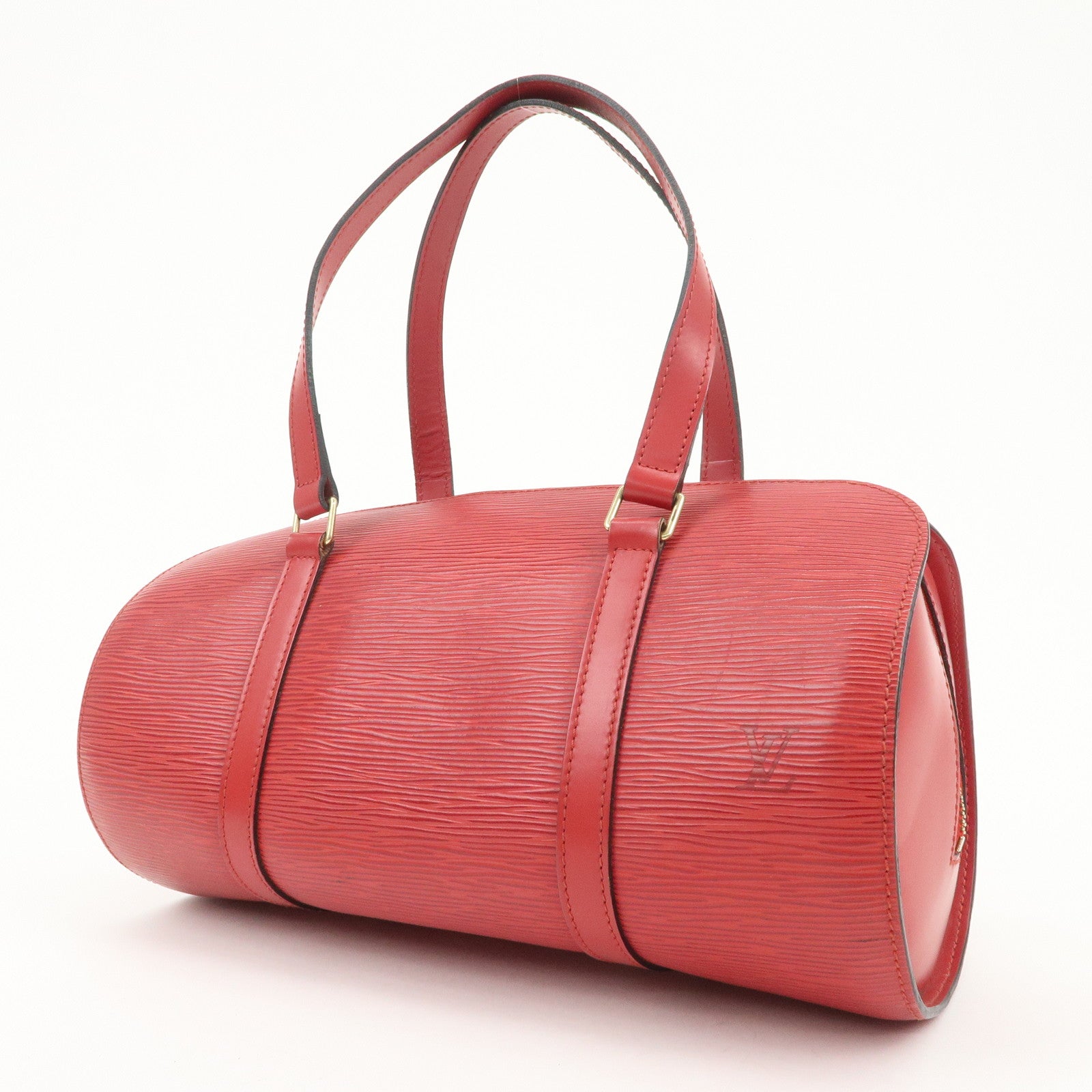 Louis Vuitton Epi Soufflot Hand Bag Castillian Red M52227