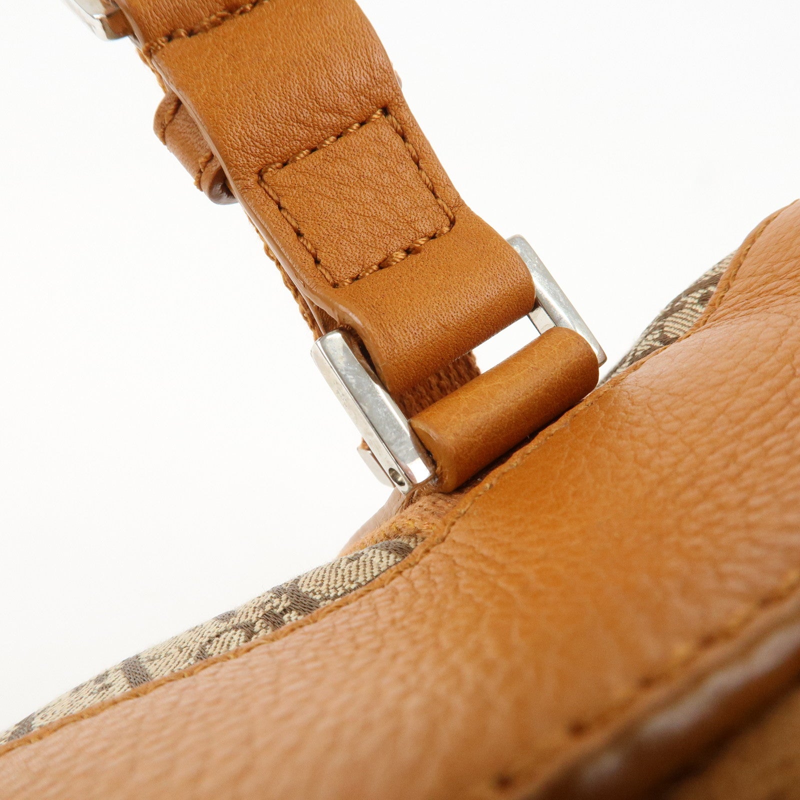 Christian Dior Trotter Canvas Leather Mini Boston Bag Hand Bag Used