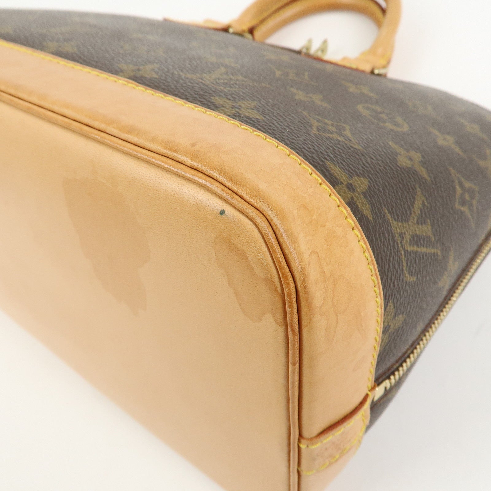 Louis Vuitton Monogram Canvas Alma Hand Bag Brown M51130