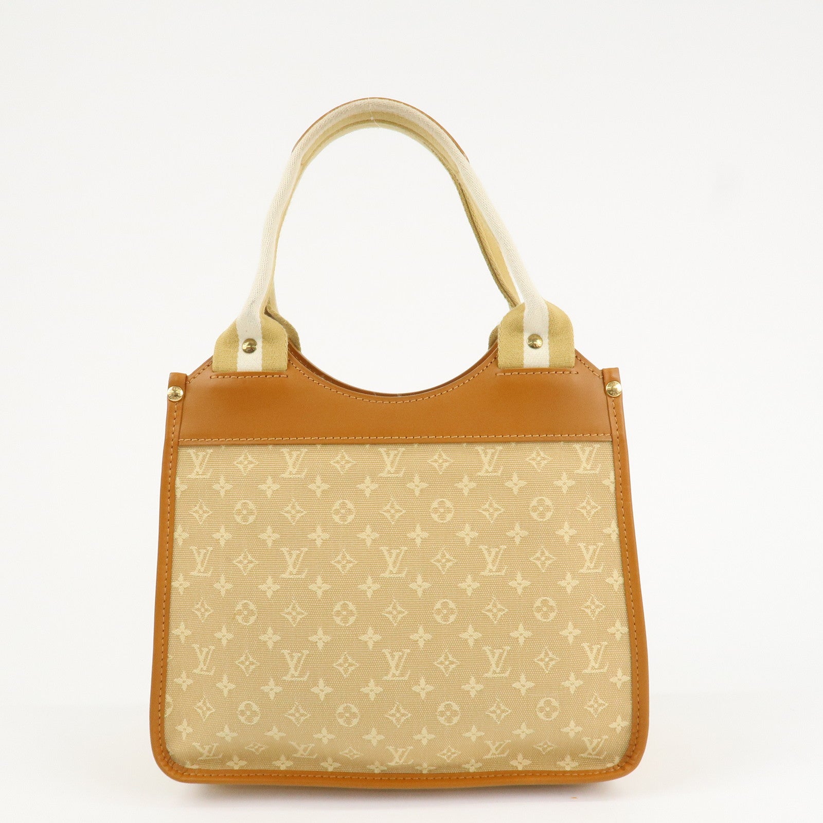 Louis Vuitton Monogram Mini Sac Catherine Hand Bag Beige M92328 Used