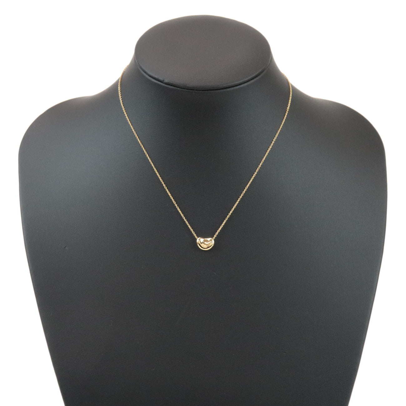 Tiffany & Co Bean Necklace Small K18YG 750YG Yellow Gold