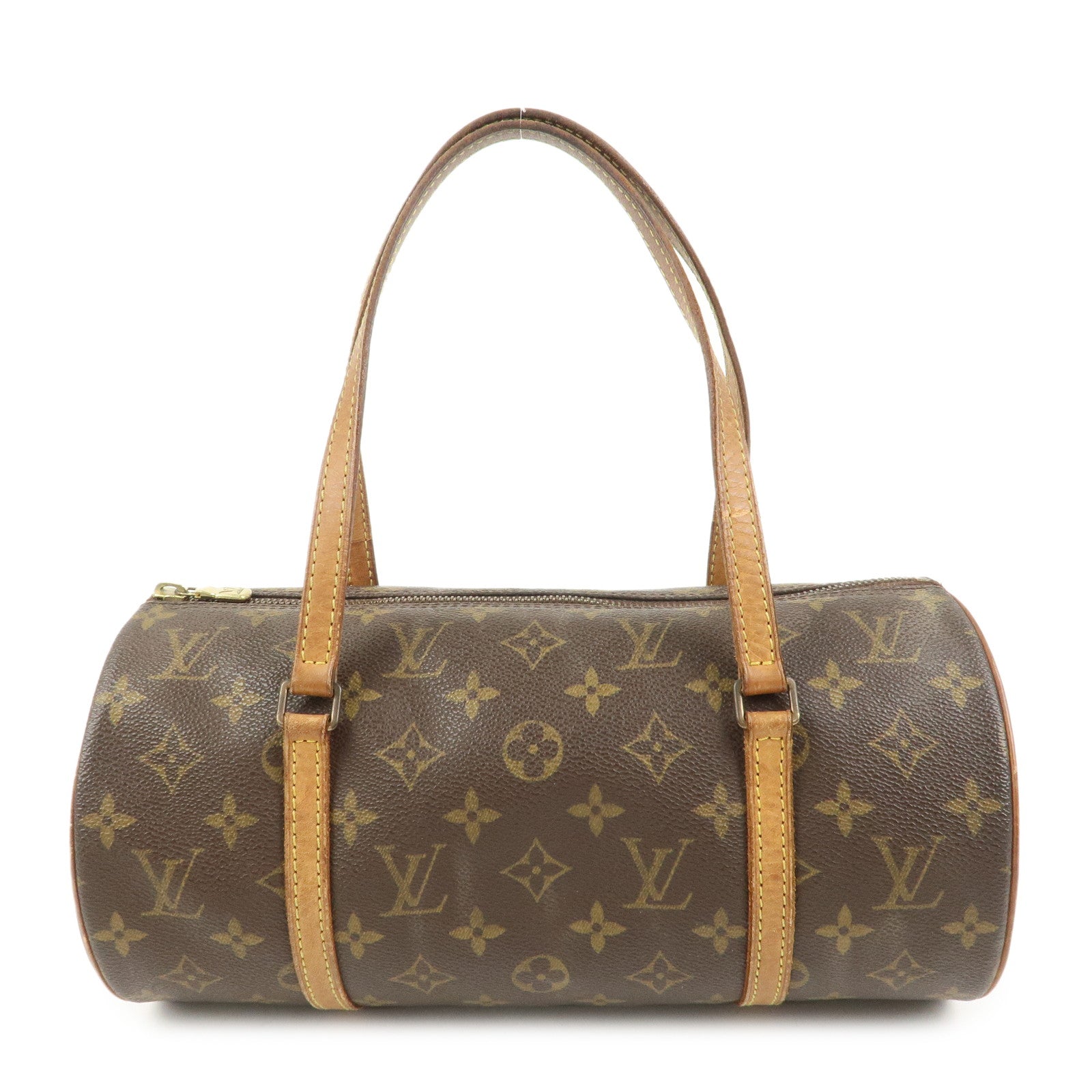 Louis Vuitton Monogram Papillon 30 Hand Bag Brown M51385