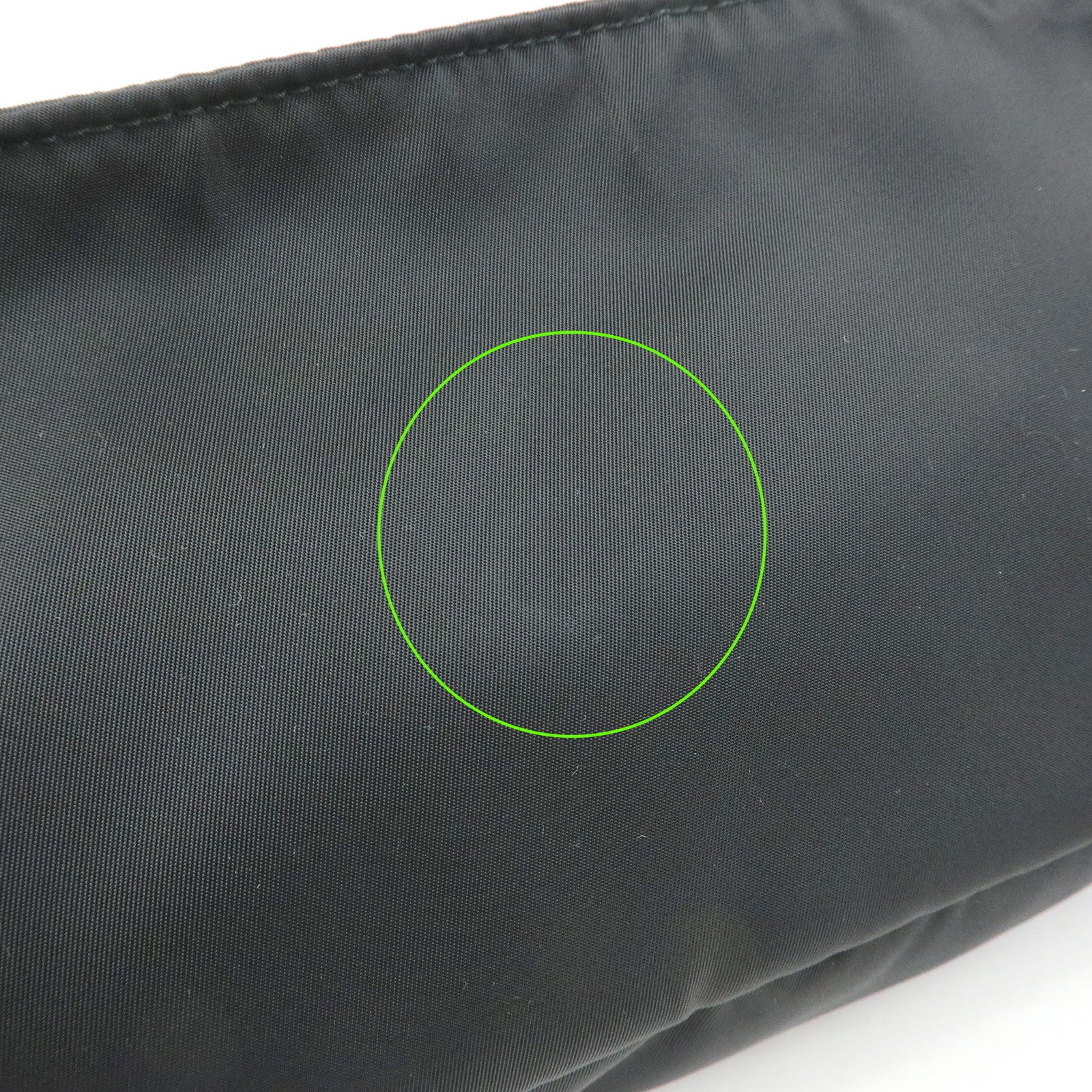 PRADA Triangle Logo Nylon Saffino Leather Waist Bag Body Bag 2VL132