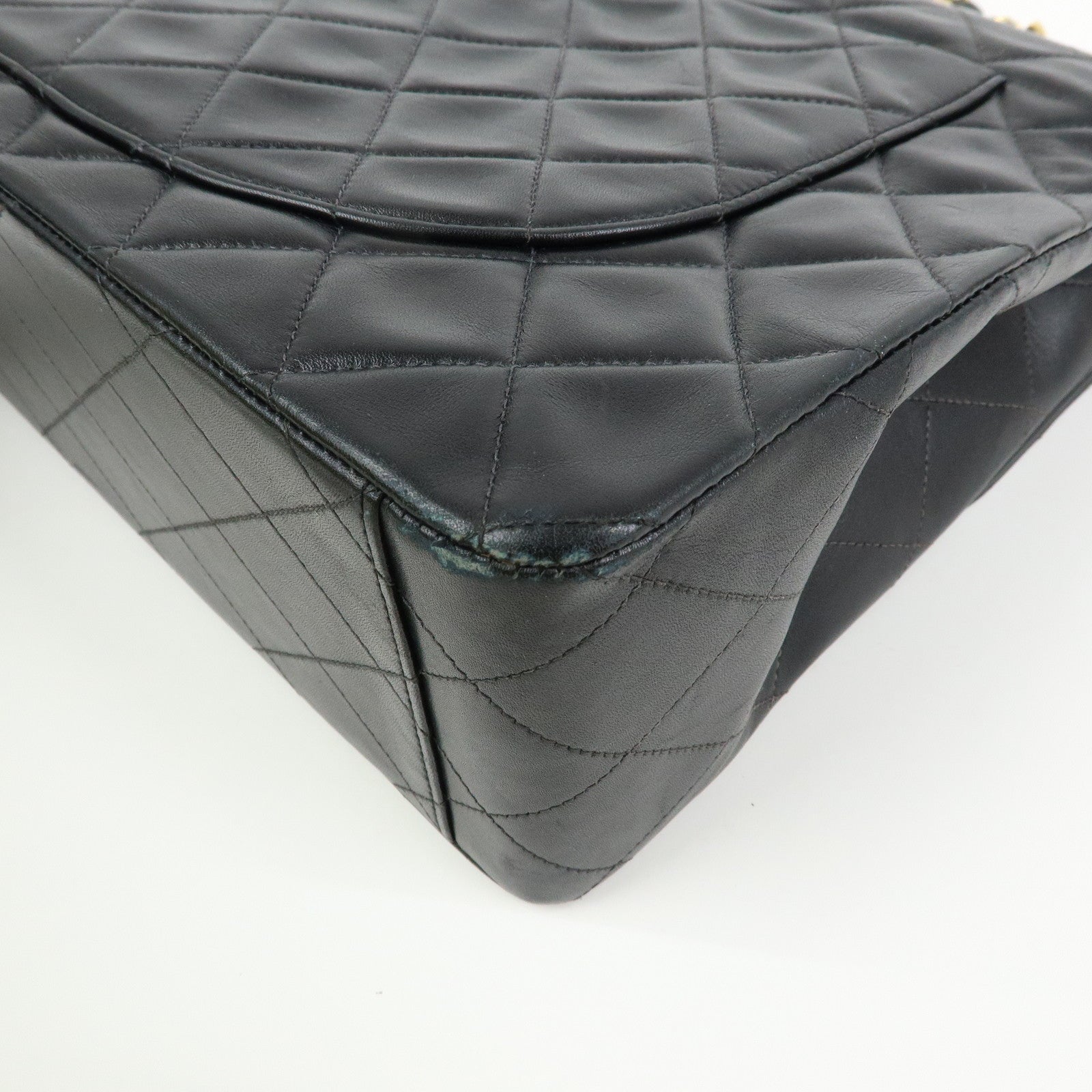 CHANEL Matelasse COCO Mark Chain Lamb Skin Shoulder Bag A01094