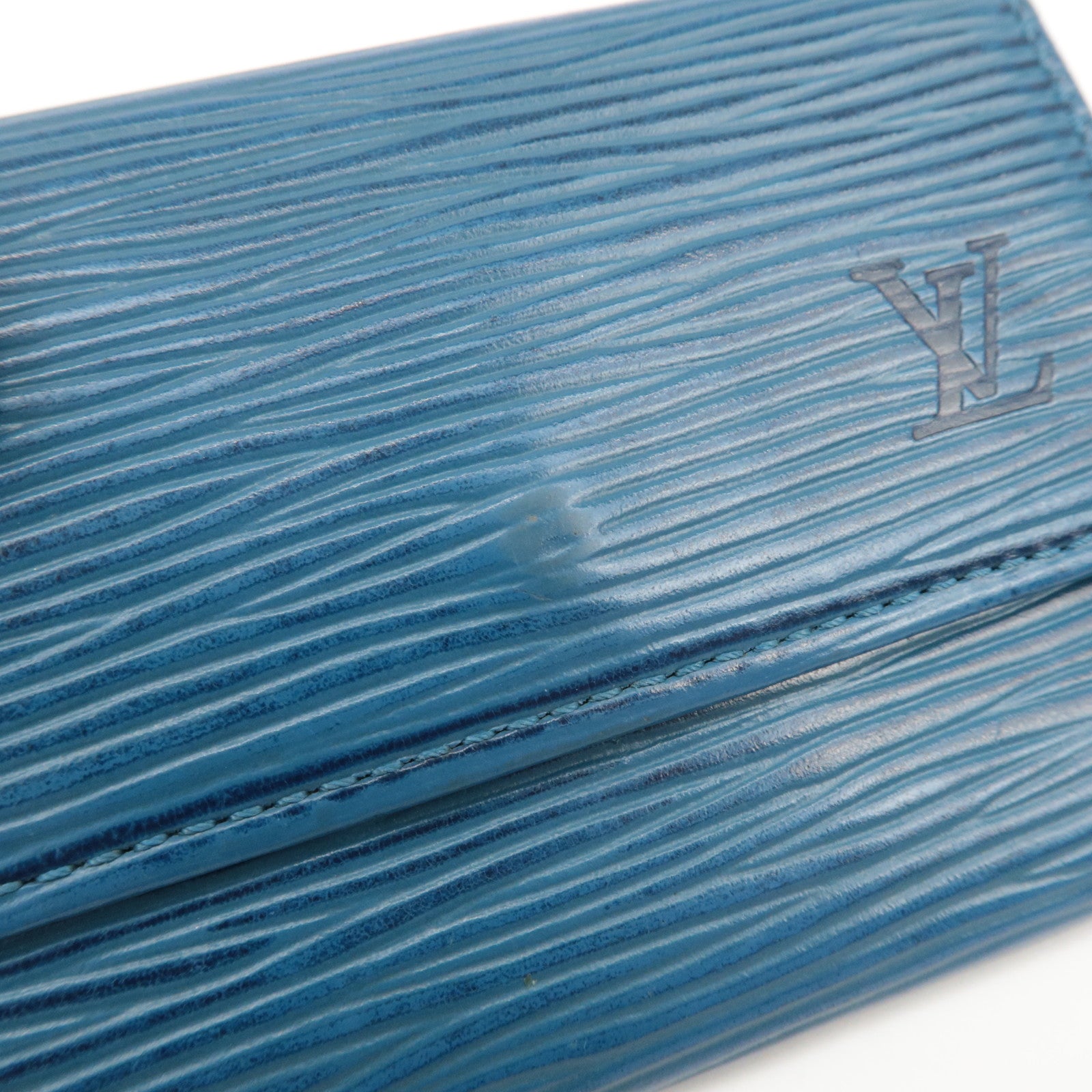 Louis Vuitton Epi Set of 2 Leather Coin Case Key Case M63815 M63703 Used