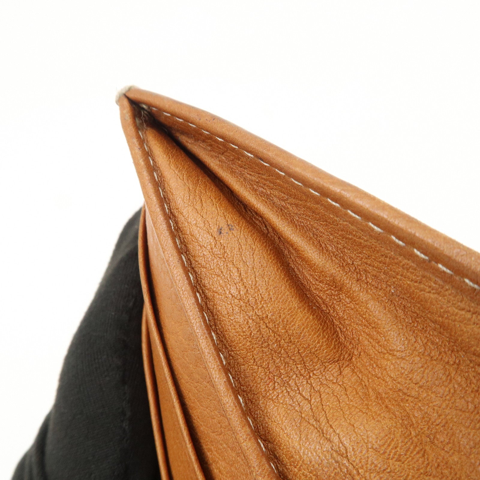 Christian Dior Leather Saddle Long Bi-fold Wallet Brown