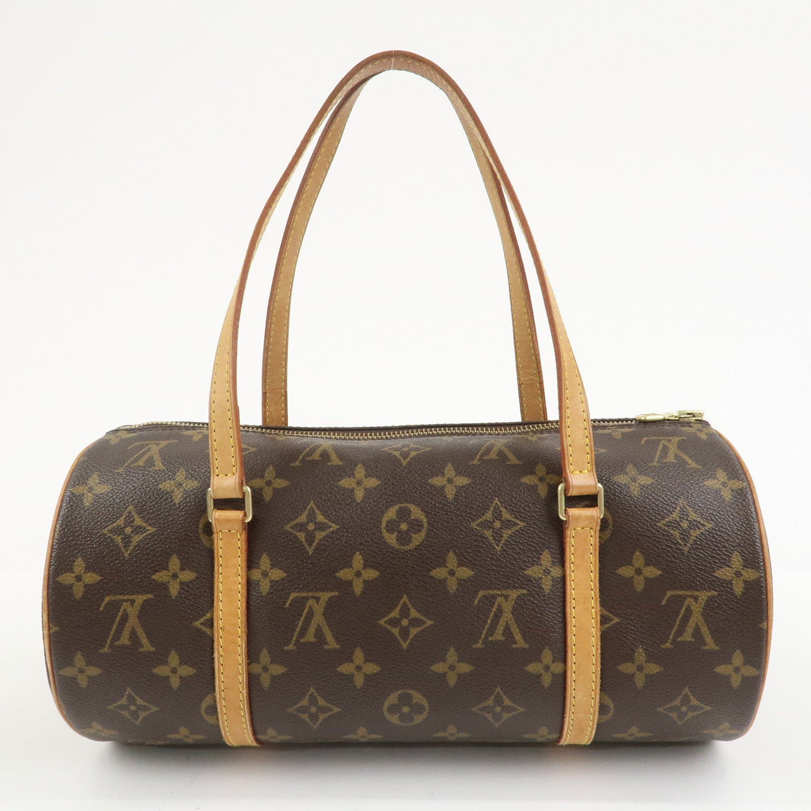 Louis Vuitton Monogram Papillon 30 Hand Bag Brown M51385