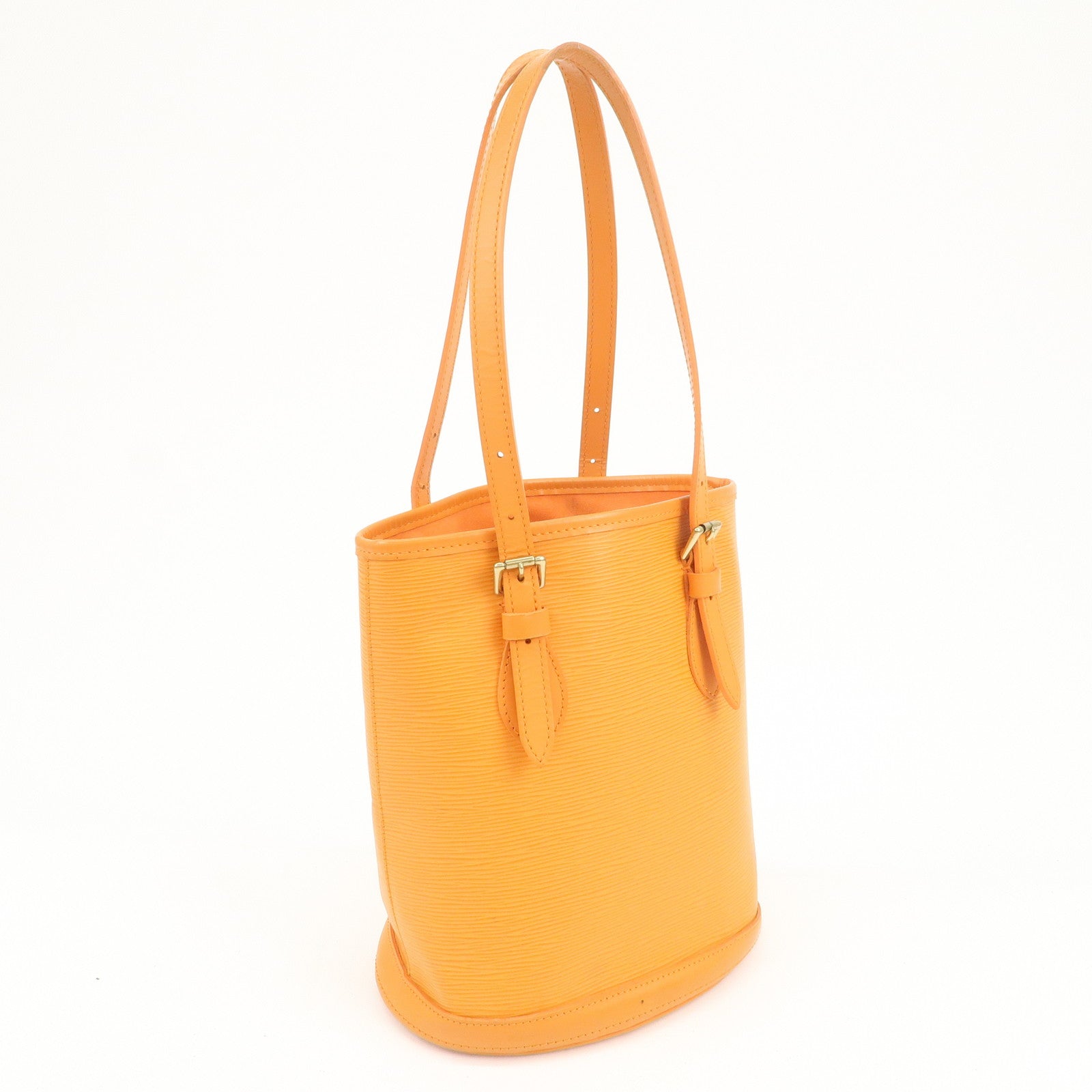 Louis Vuitton Epi Bucket PM Shoulder Bag Tote Bag Mandarin M5899H