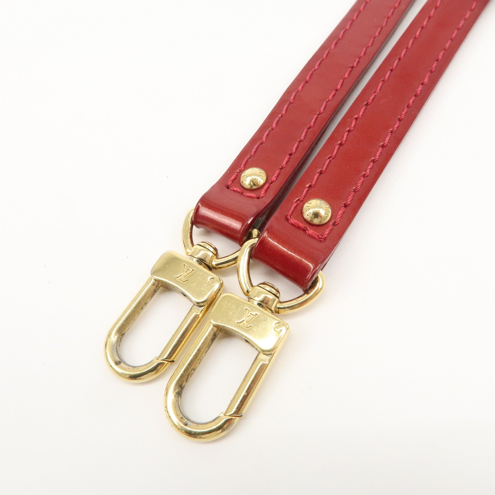 Louis Vuitton Monogram Vernis Alma BB 2Way Bag Red M91606 Used