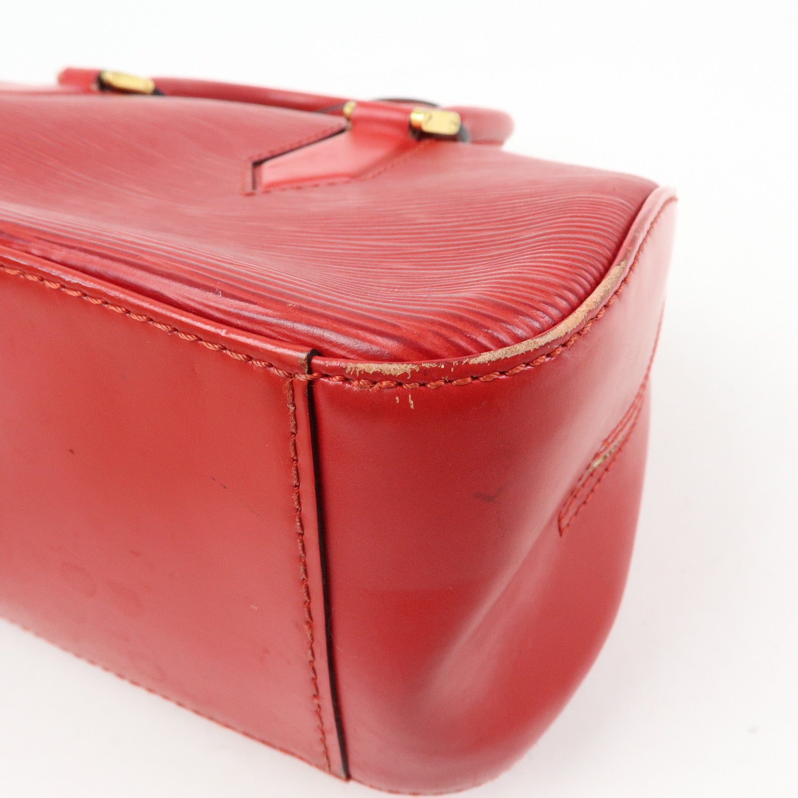 Louis Vuitton Epi Leather Jasmine Hand Bag Castilian Red M52087