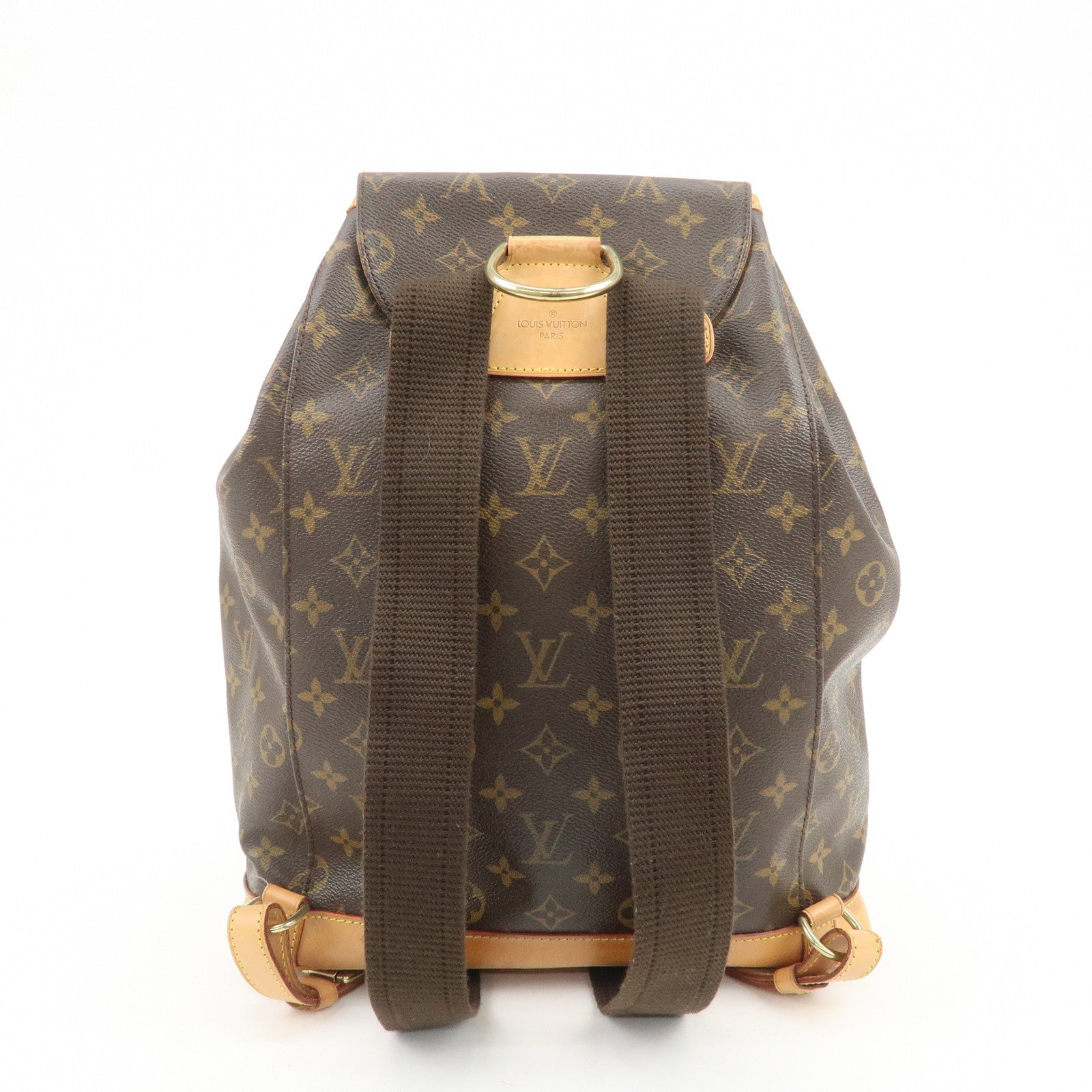 Louis Vuitton Monogram Montsouris GM Backpack Rucksack Brown M51135