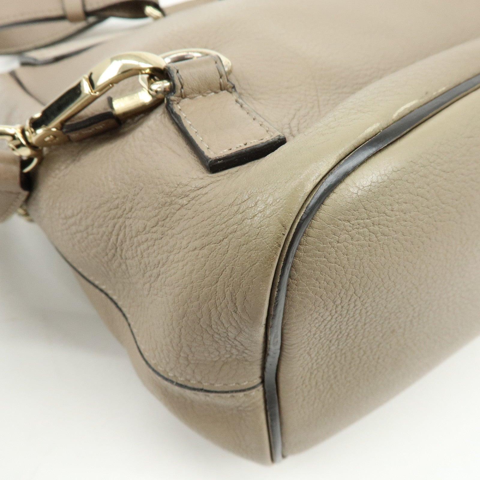 Chloe Faye Suede Leather Backpack Rucksack Greige