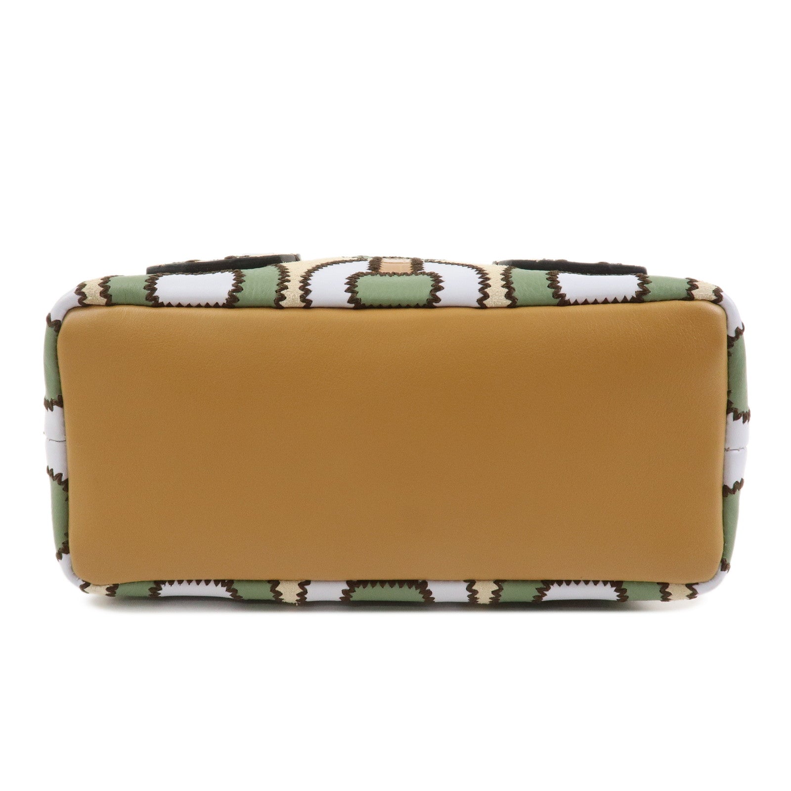 Chloe DARIA Suede Leather 2Way Bag Shoulder Bag Ivory Brown Green