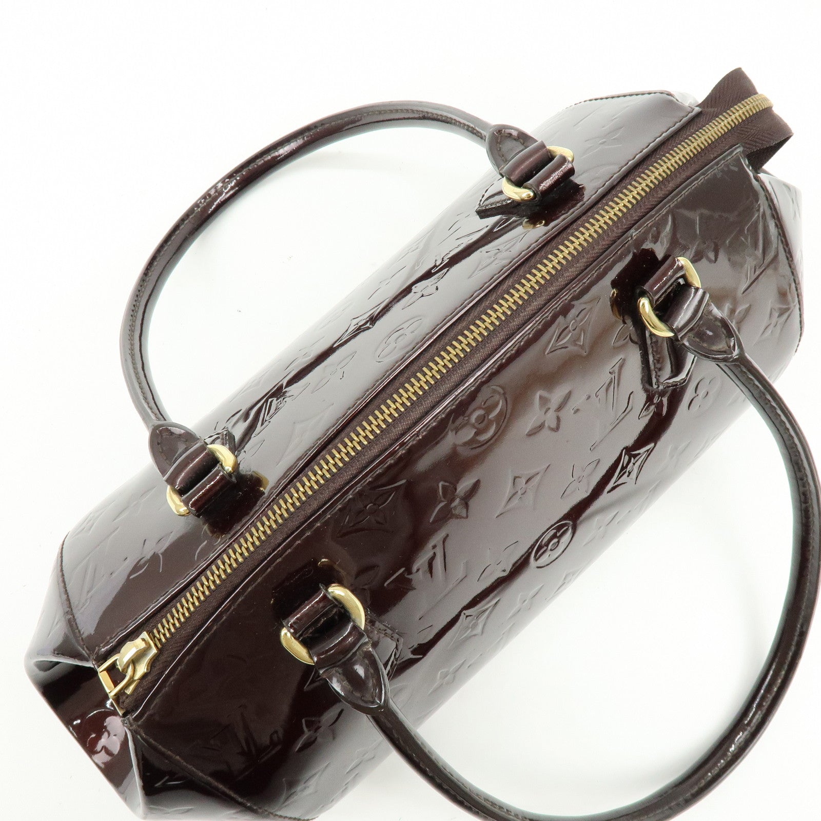 Louis Vuitton Monogram Vernis Leather Sherwood PM Hand Bag M91493