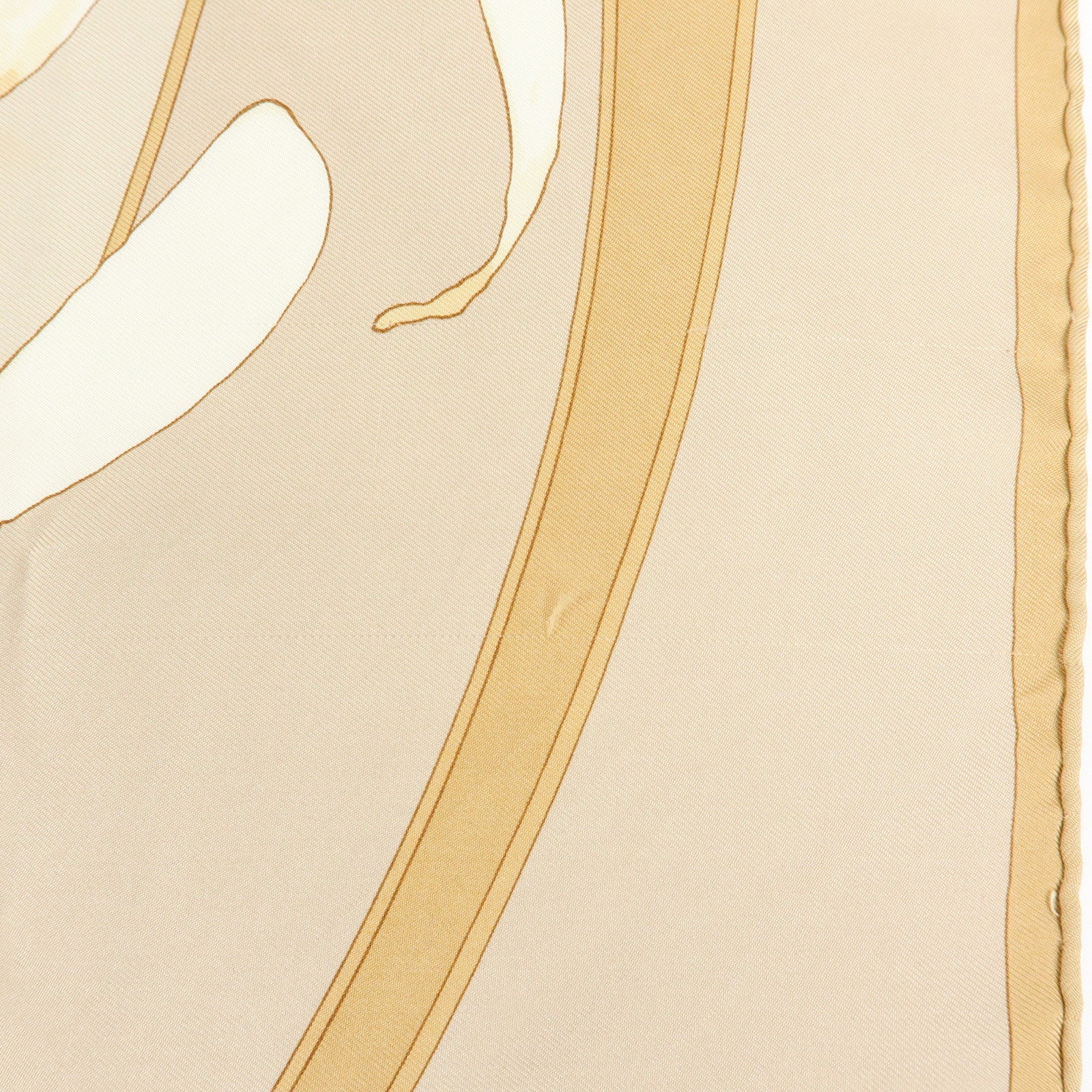 HERMES Carre 90 Set of 2 Silk 100% Scarf au gre du vent SERENITE