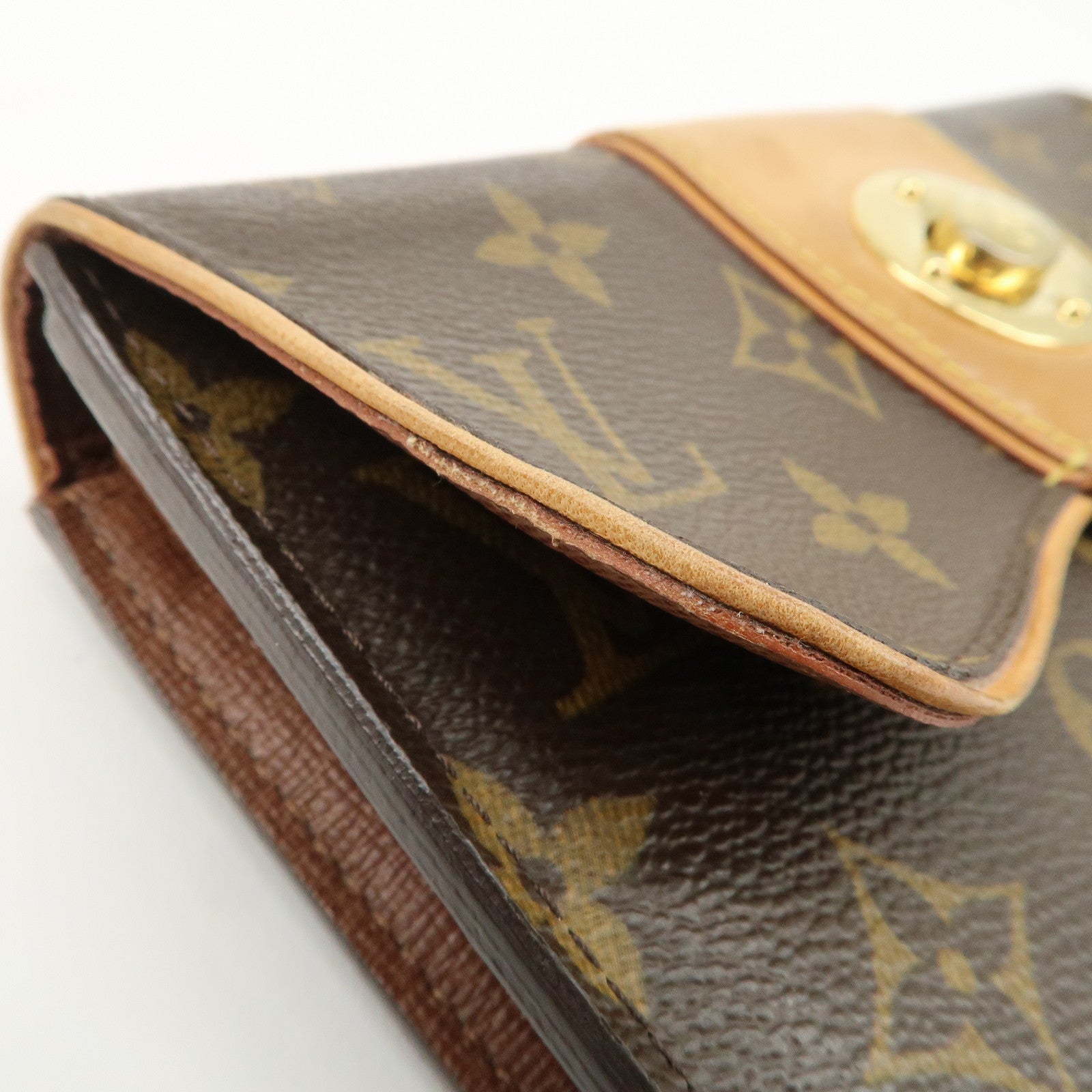 Louis Vuitton Monogran Portefeuille Boetie Long Wallet Brown M63220