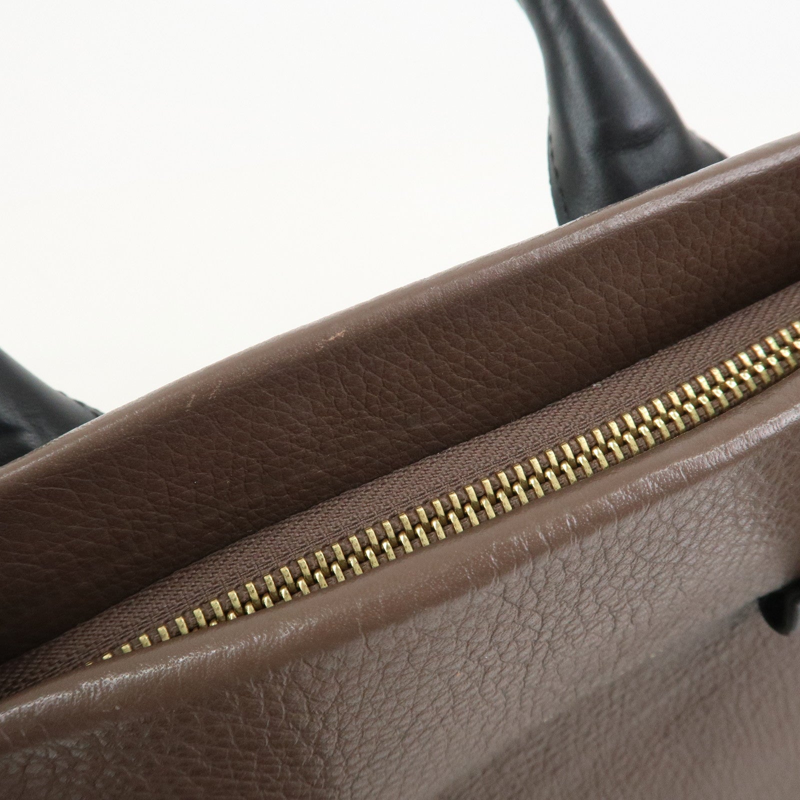 Chloe See by Chloe Leather Tote Bag Hand Bag Gray