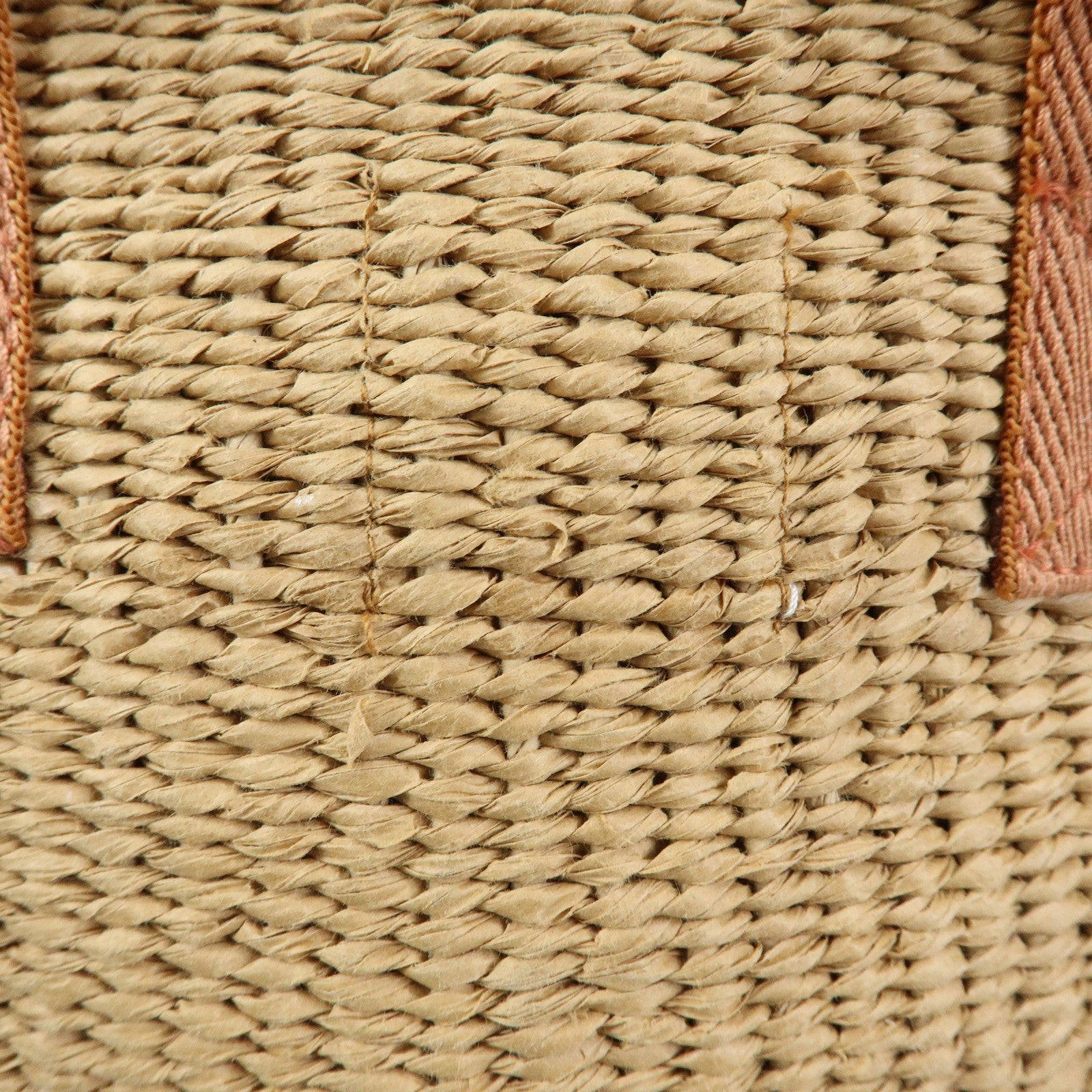 Chloe Mifuko Raffia Canvas Hand Bag Tote Bag Natural Beige