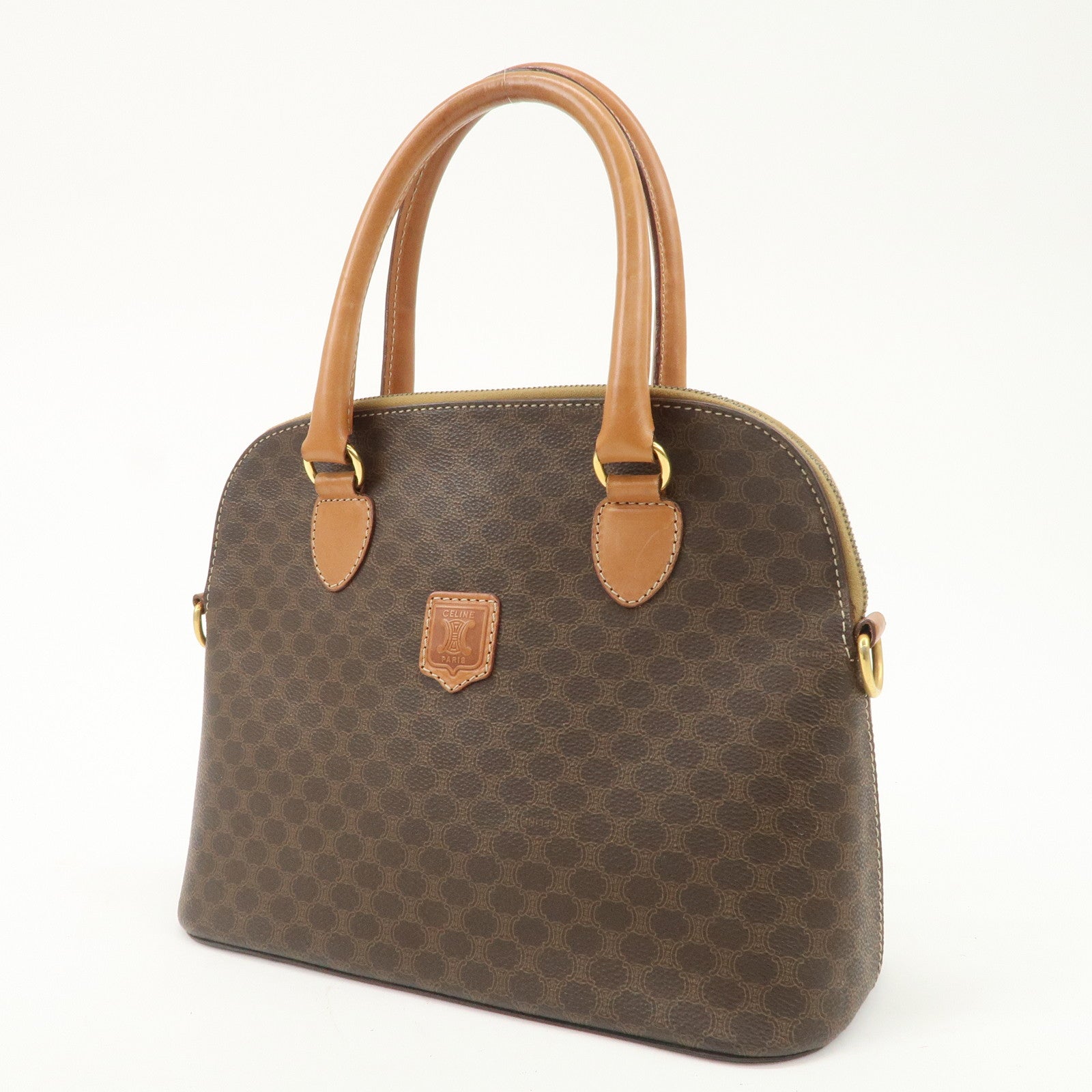 CELINE Macadam PVC Leather Hand Bag Shoulder Bag