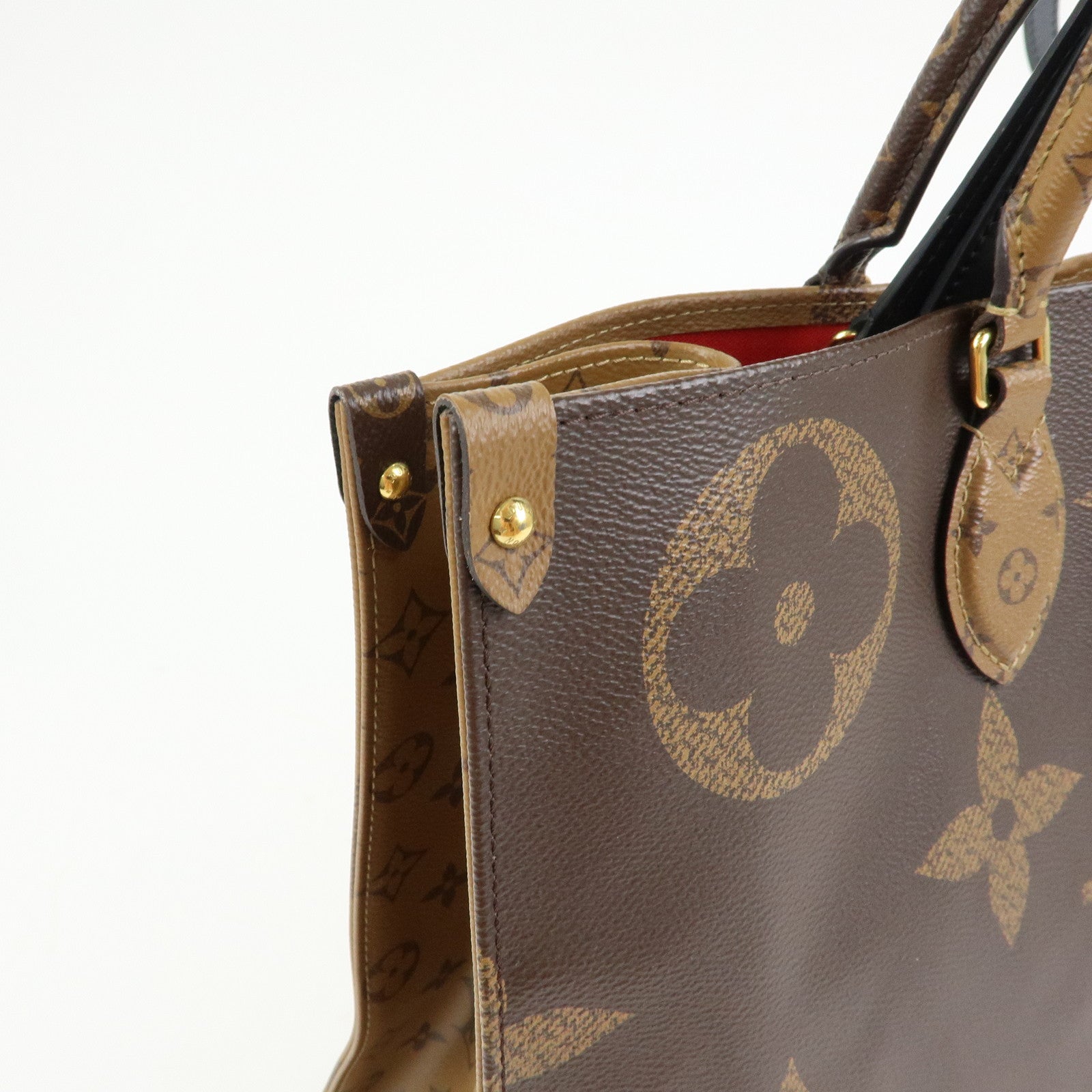 Louis Vuitton Monogram Giant On The Go GM Leather Hand Bag M45320