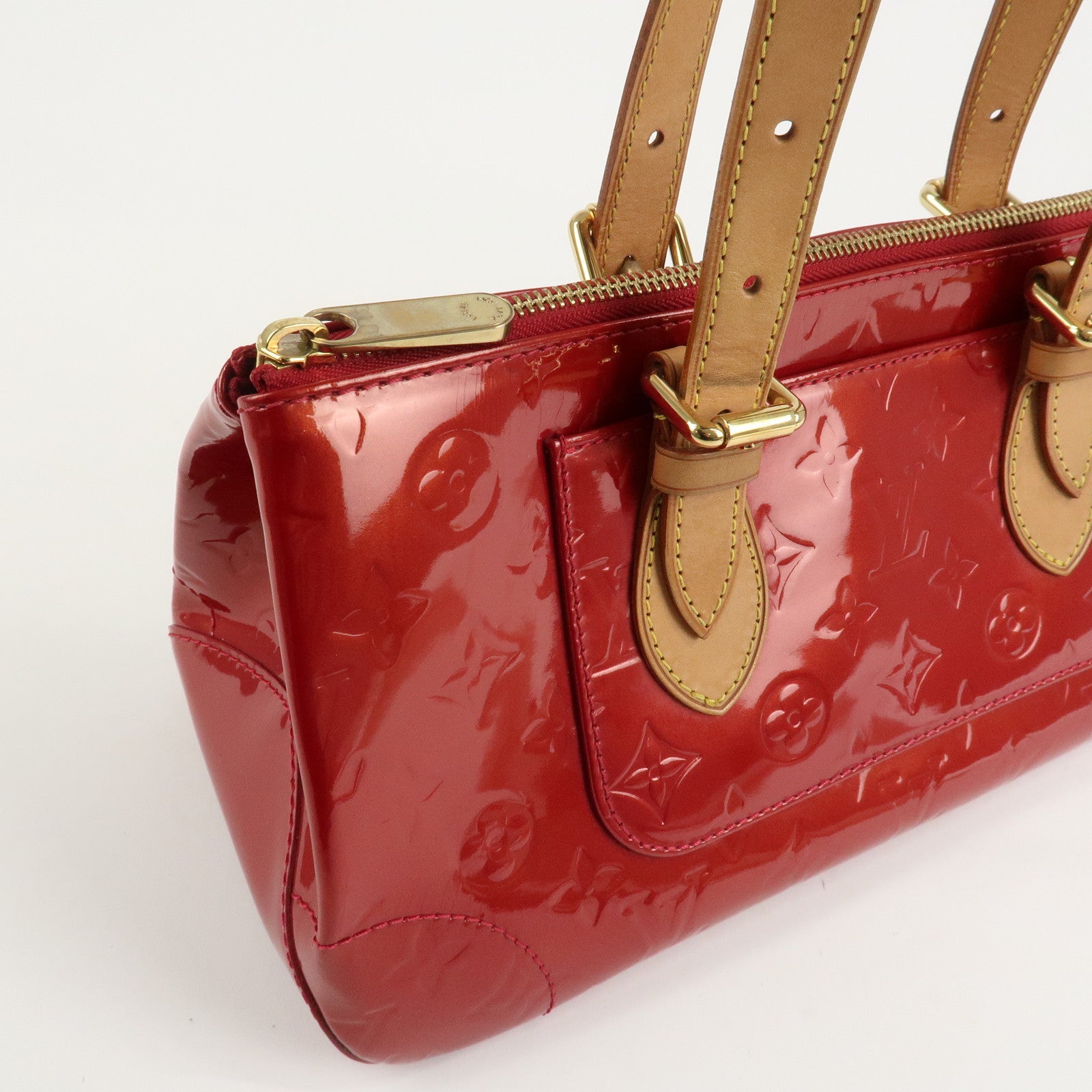 Louis Vuitton Vernis Rosewood Avenue Hand Bag Pomme D'Amour M93507 Used