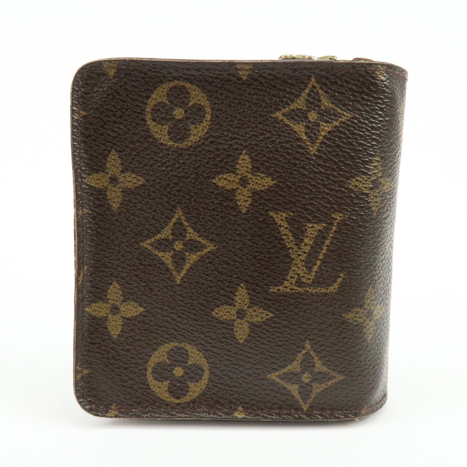 Louis Vuitton Monogram Compact Zippy Wallet Brown M61667