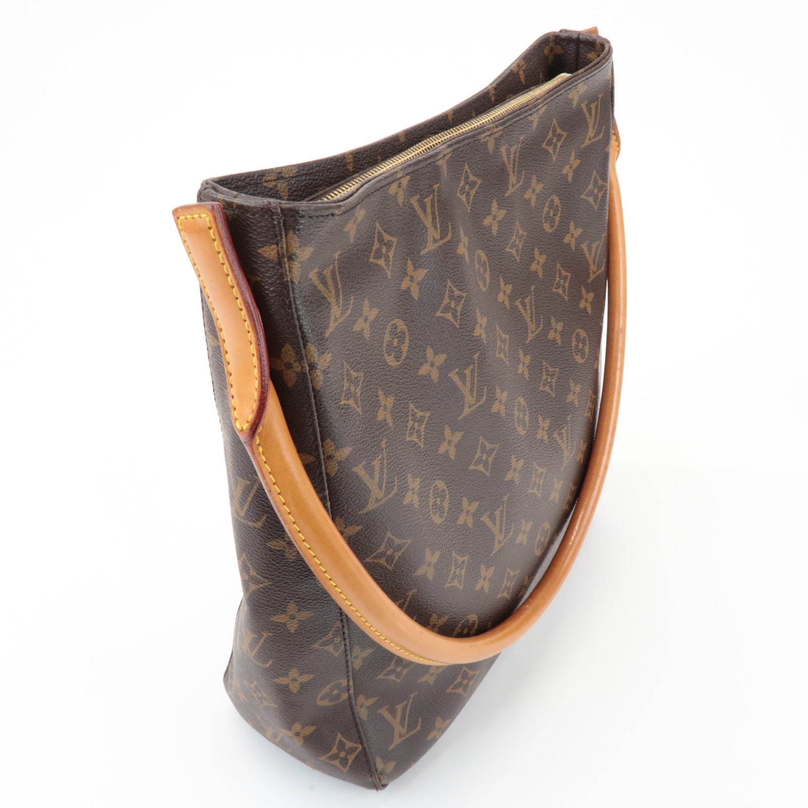 Louis Vuitton Monogram Looping GM Shoulder Bag Brown M51145
