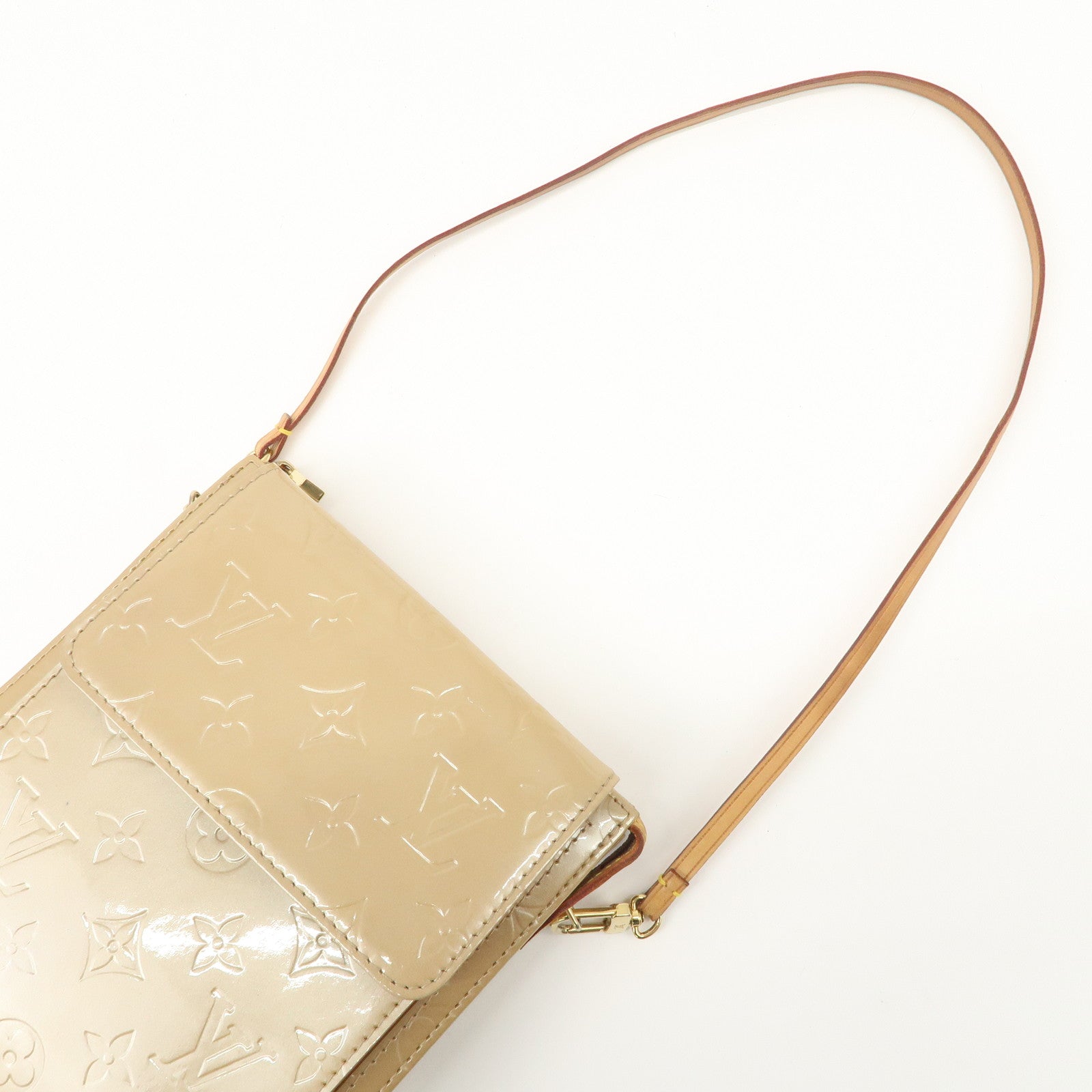 Louis Vuitton Monogram Vernis Motte Shoulder Bag Noisette M91337 Used