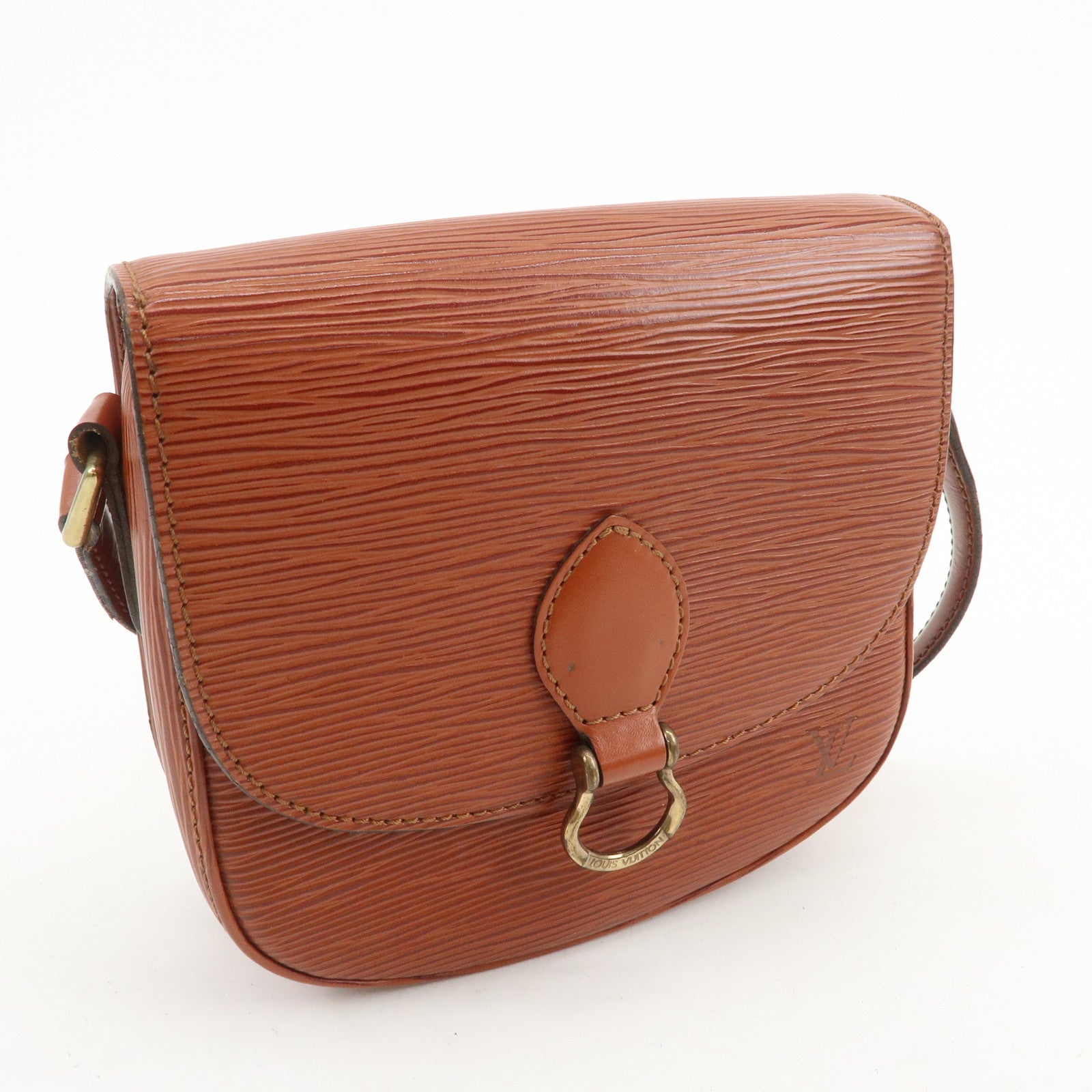 Louis Vuitton Epi Mini Saint Cloud Shoulder Bag Kenya Brown M52213