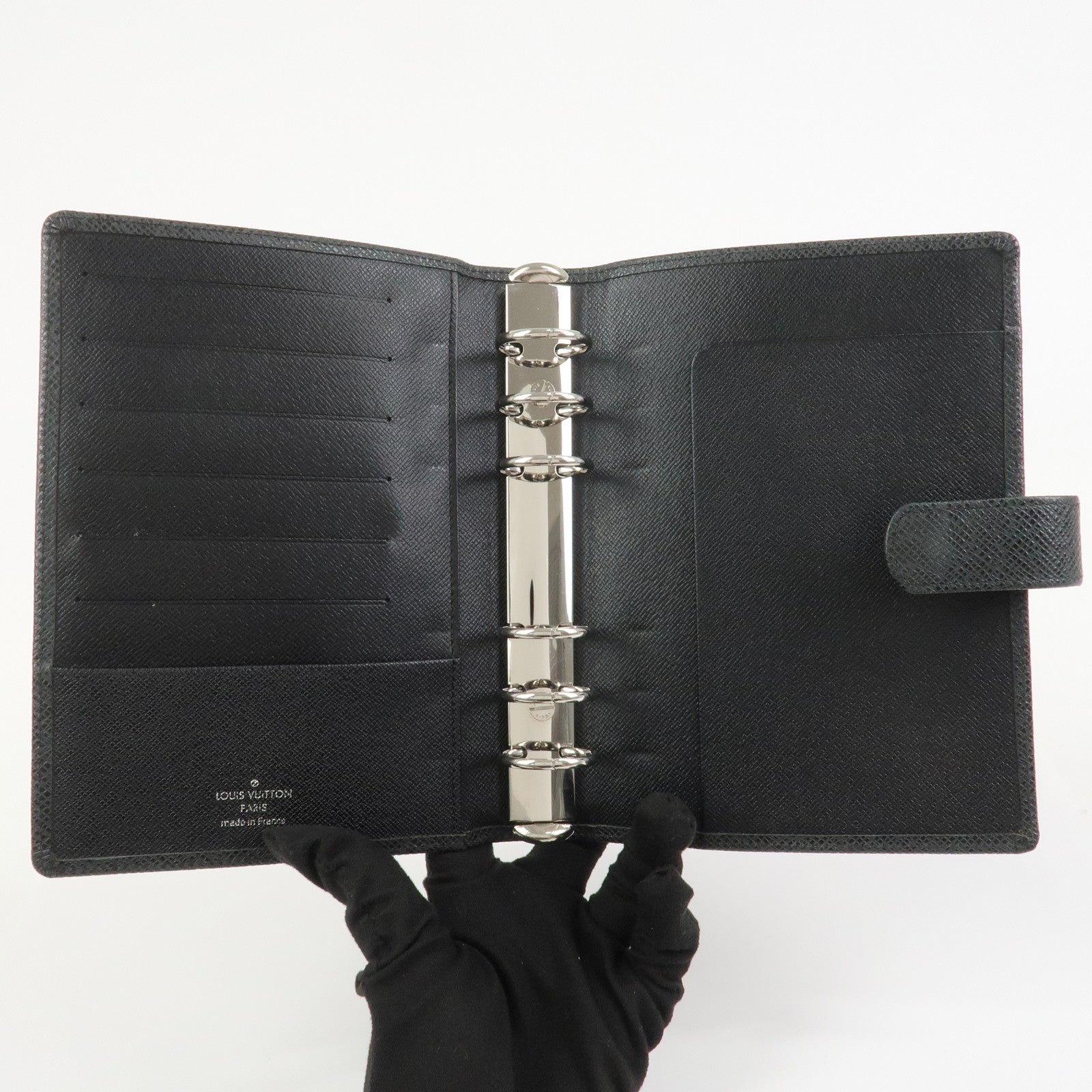 Louis Vuitton Taiga Leather Agenda MM Planner Cover Ardoise R20222