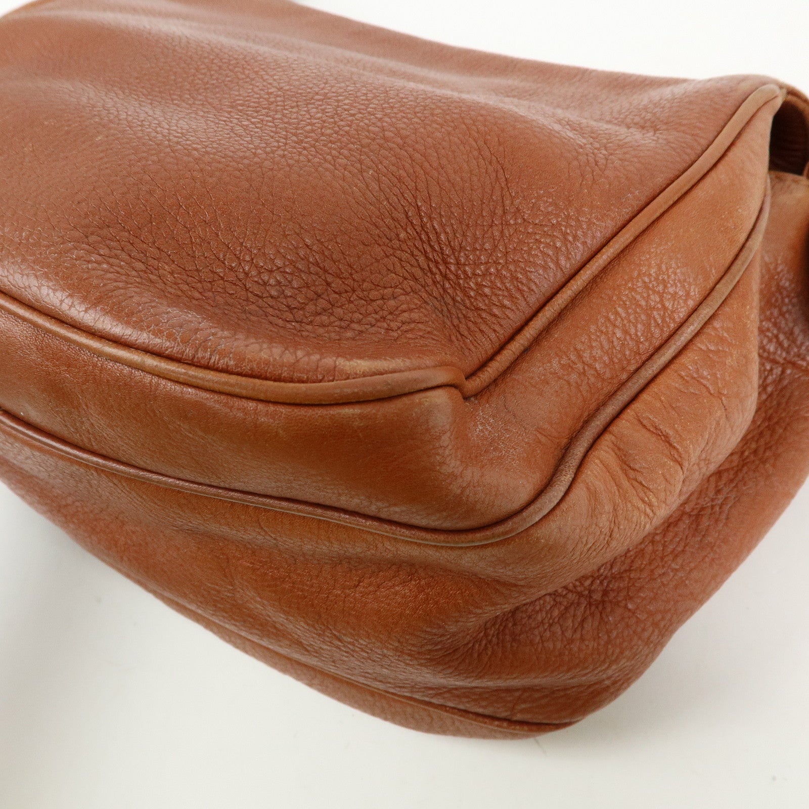 LOEWE Anagram Leather Shoulder Bag Crossbody Bag Brown