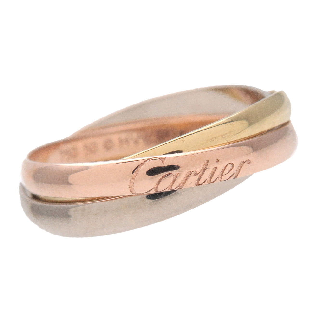 Cartier Trinity Ring SM #50 K18 750YG/WG/PG Gold US5.5 EU50 HK12