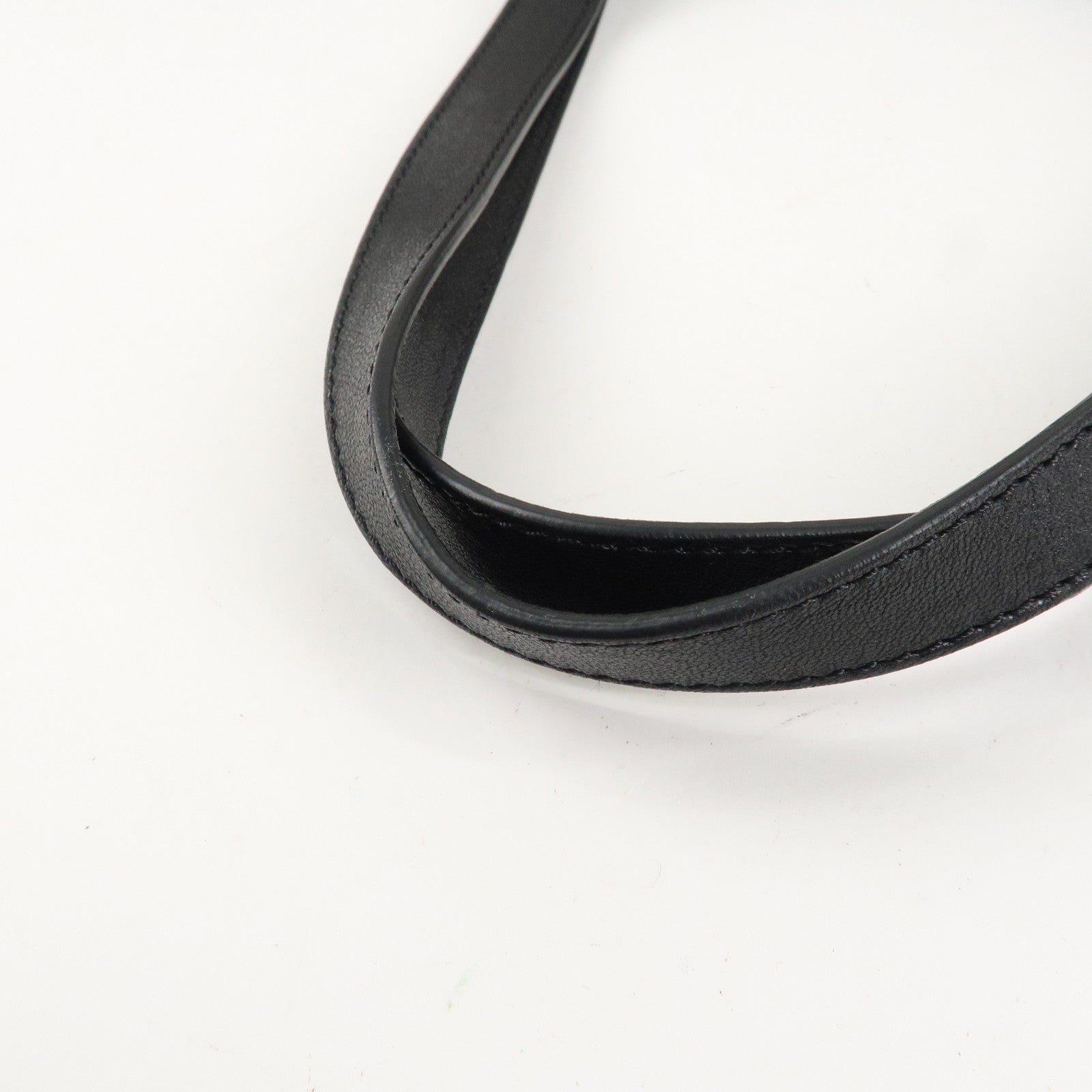 JIMMY CHOO Leather Star Studs Tote Bag Hand Bag Black Silver HDW Used