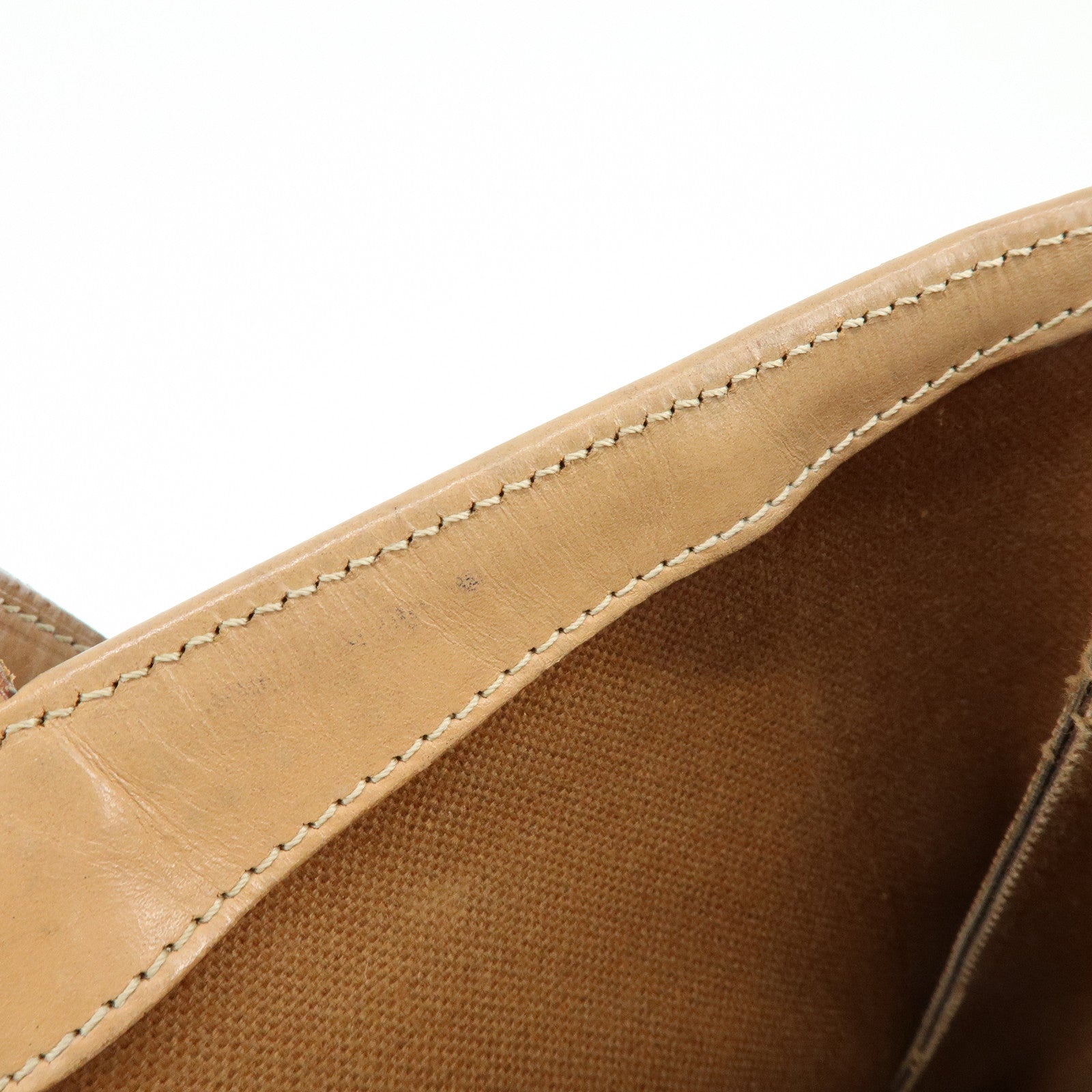 CELINE Macadam PVC Leather Tote Bag Shoulder Bag Brown