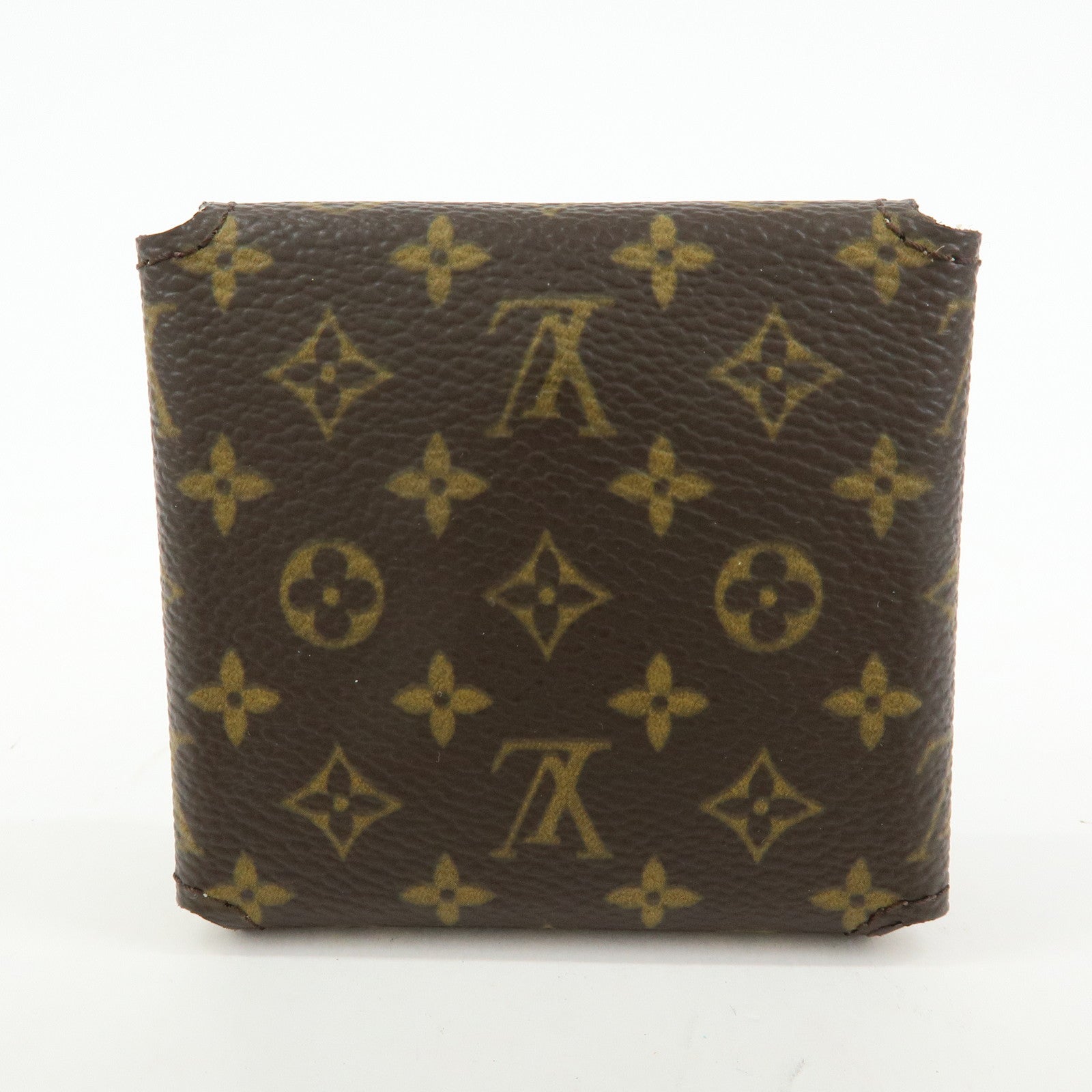 Louis Vuitton Monogram Set of 2 Jewelry Case Brown Used