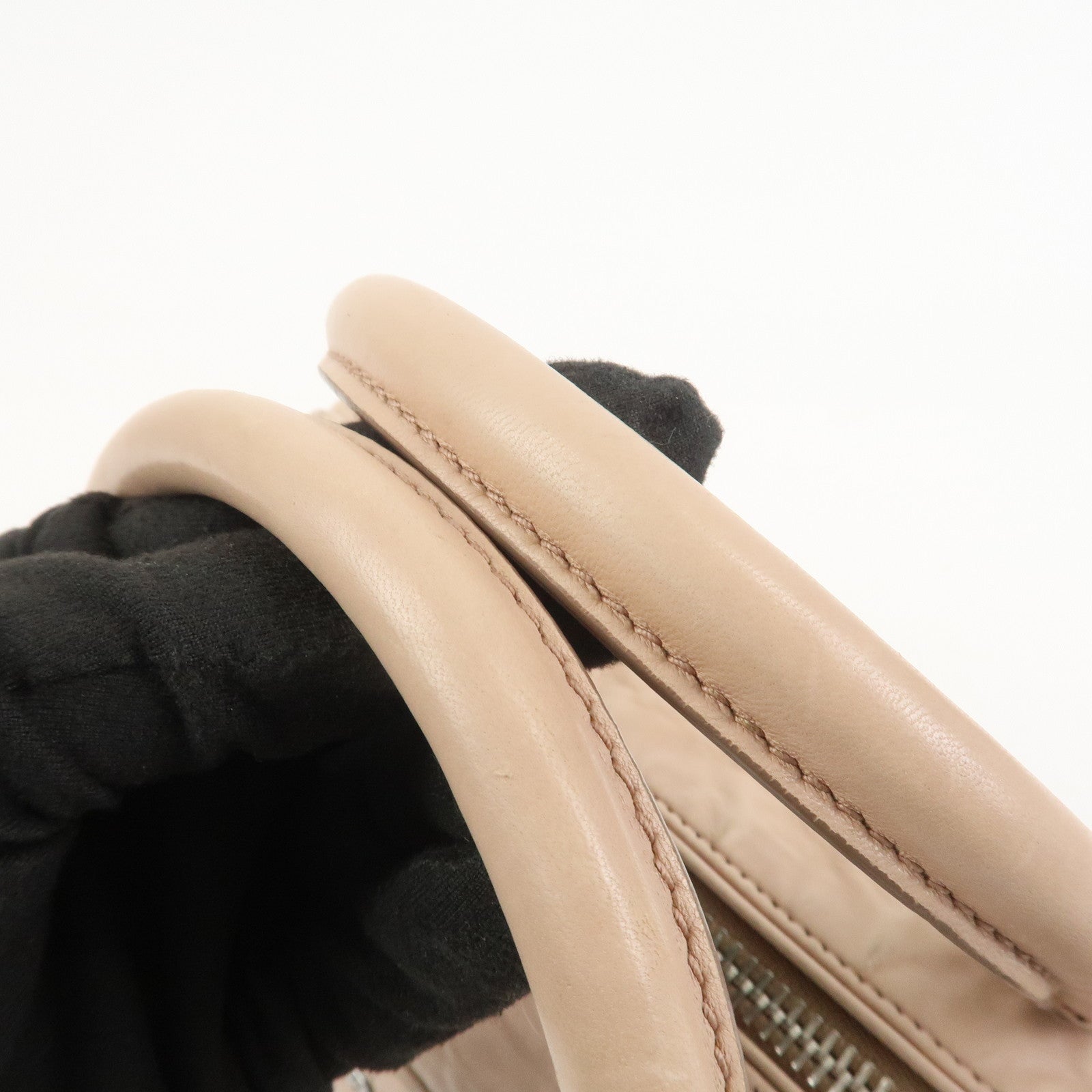 PRADA Nappa Leather 2Way Bag Hand Bag Shoulder Bag Light Pink