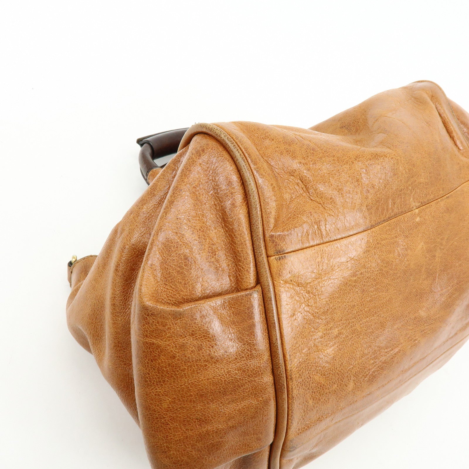 Chloe Ethel Leather 2Way Bag Shoulder Bag Hand Bag Brown