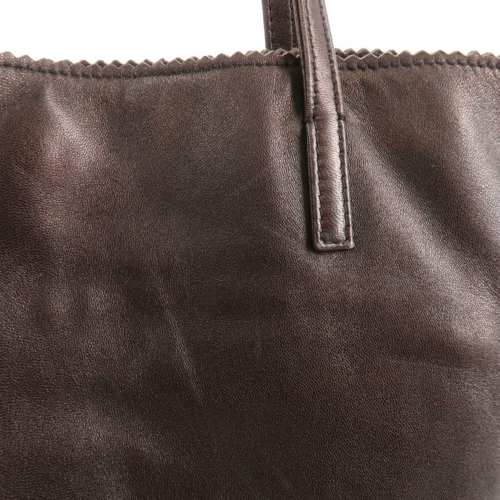 LOEWE Anagram Nappa Leather Aura Tote Bag Shoulder Bag Brown