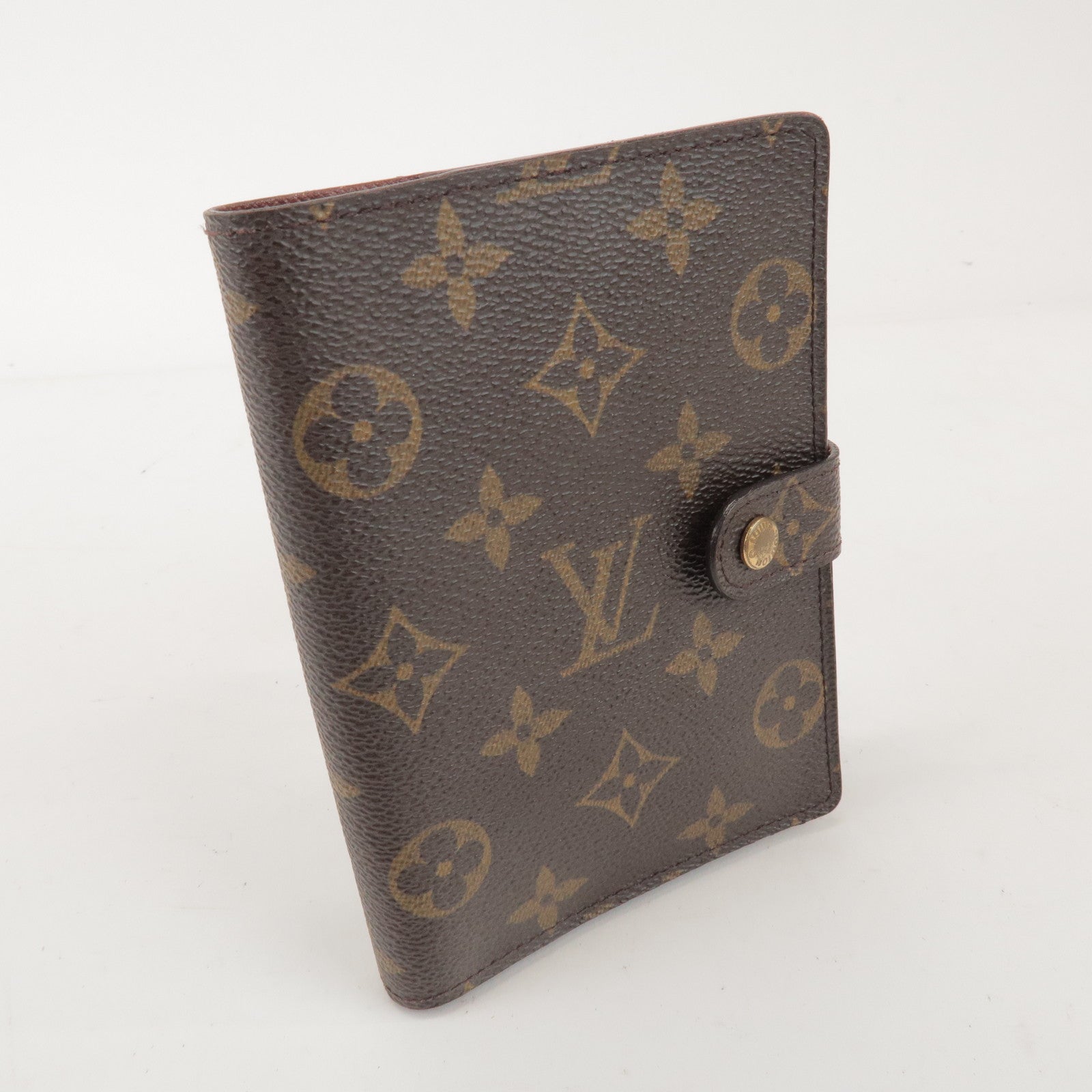 Louis Vuitton Monogram Agenda PM Canvas Planner Cover Brown R20005