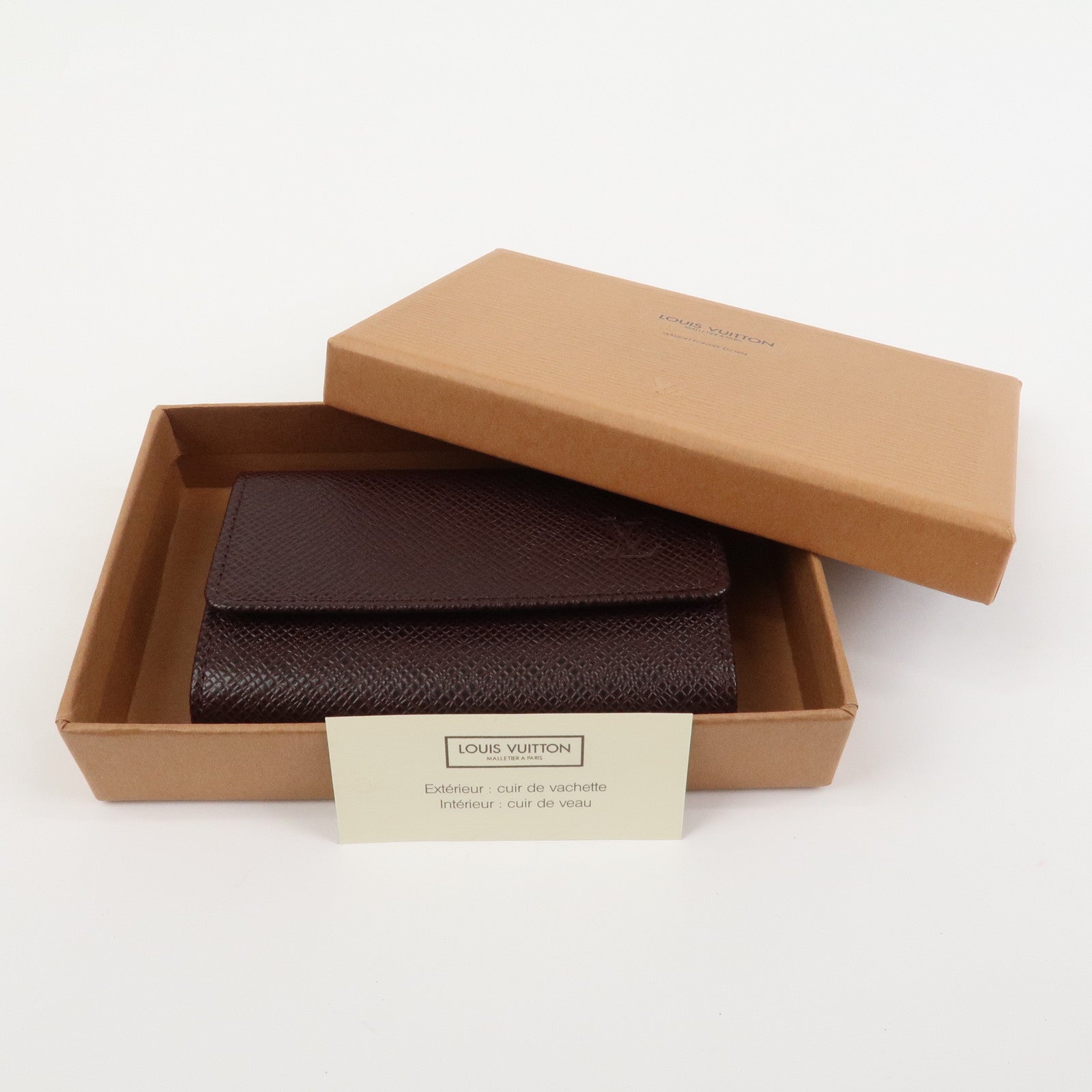 Louis Vuitton Taiga Leather Multiclés 6 Key Case Acajou M30536