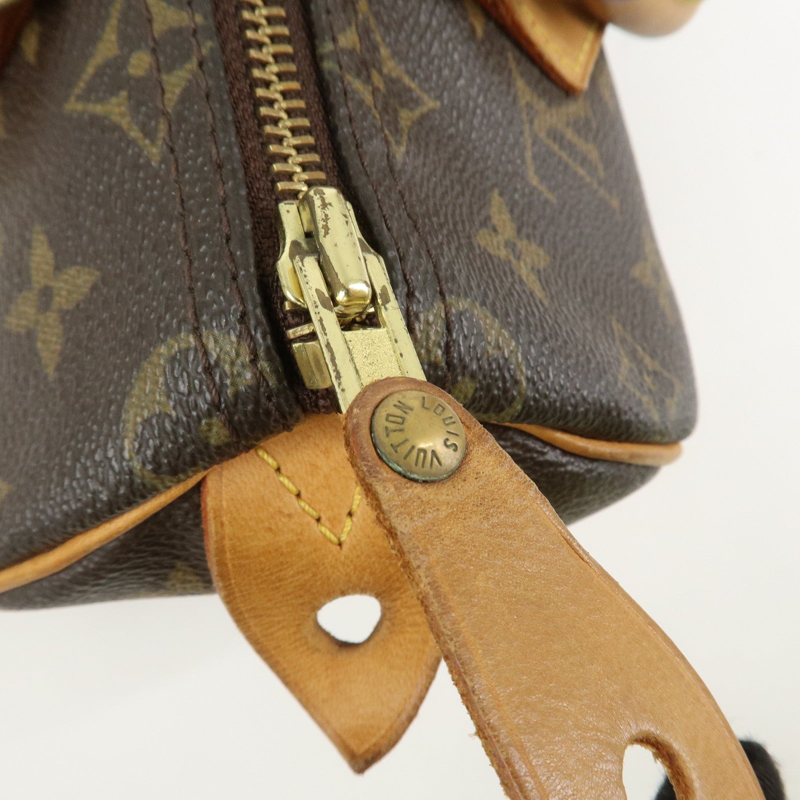 Louis Vuitton Monogram Speedy 25 Boston Bag Hand Bag Brown M41528