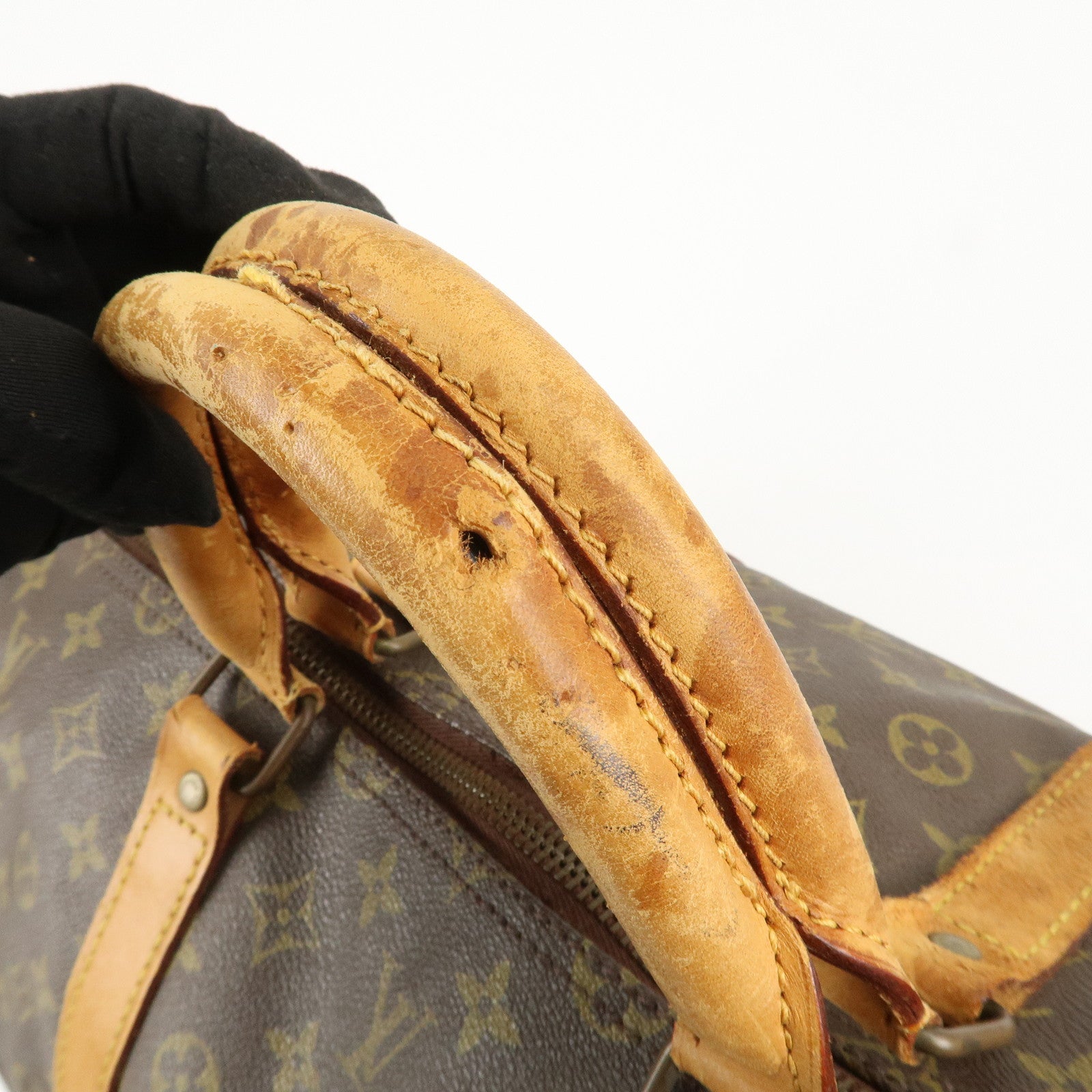 Louis Vuitton Monogram Keep All 60 Boston Bag Brown M41422 Used