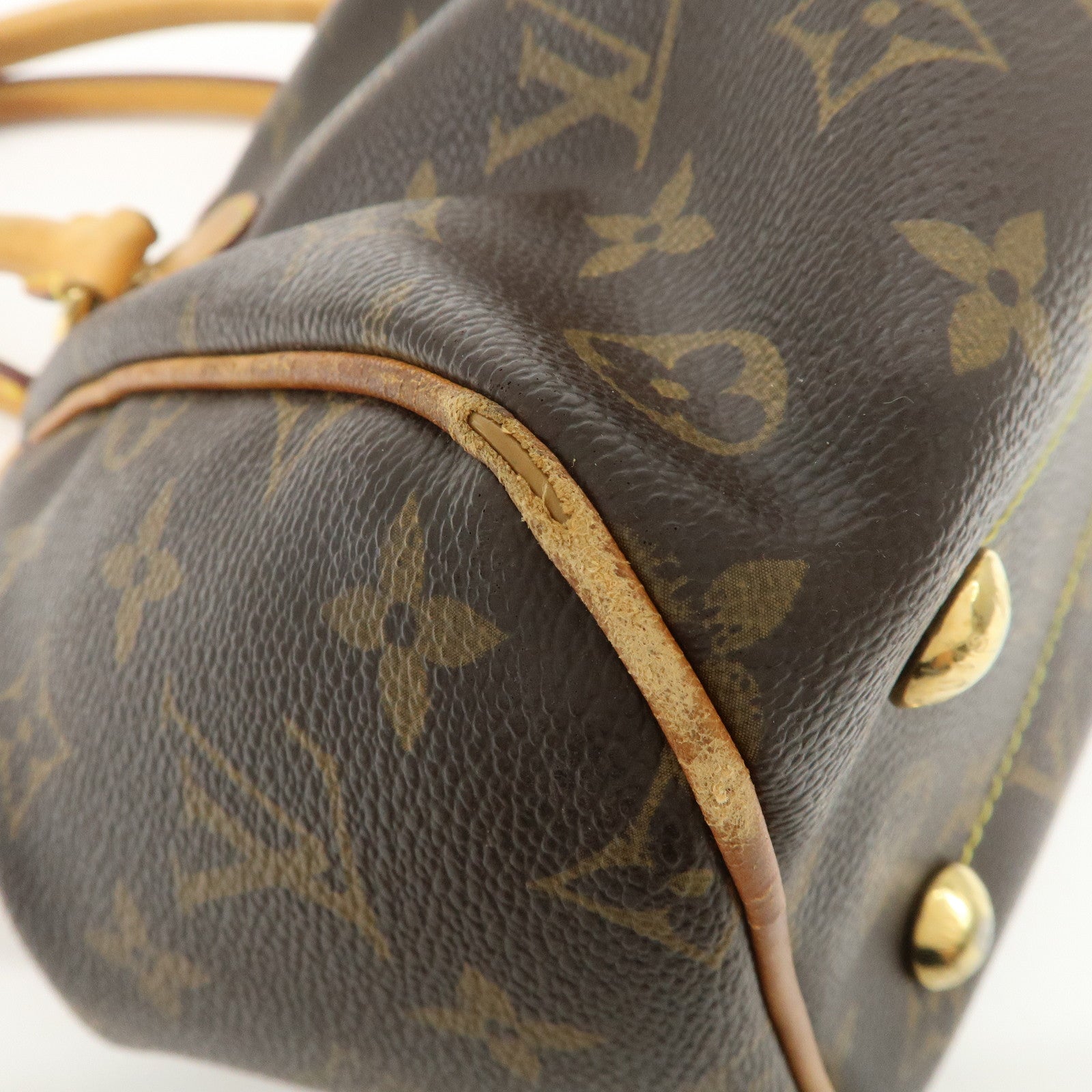 Louis Vuitton Monogram Tivoli PM Hand Bag Shoulder Bag Brown M40143