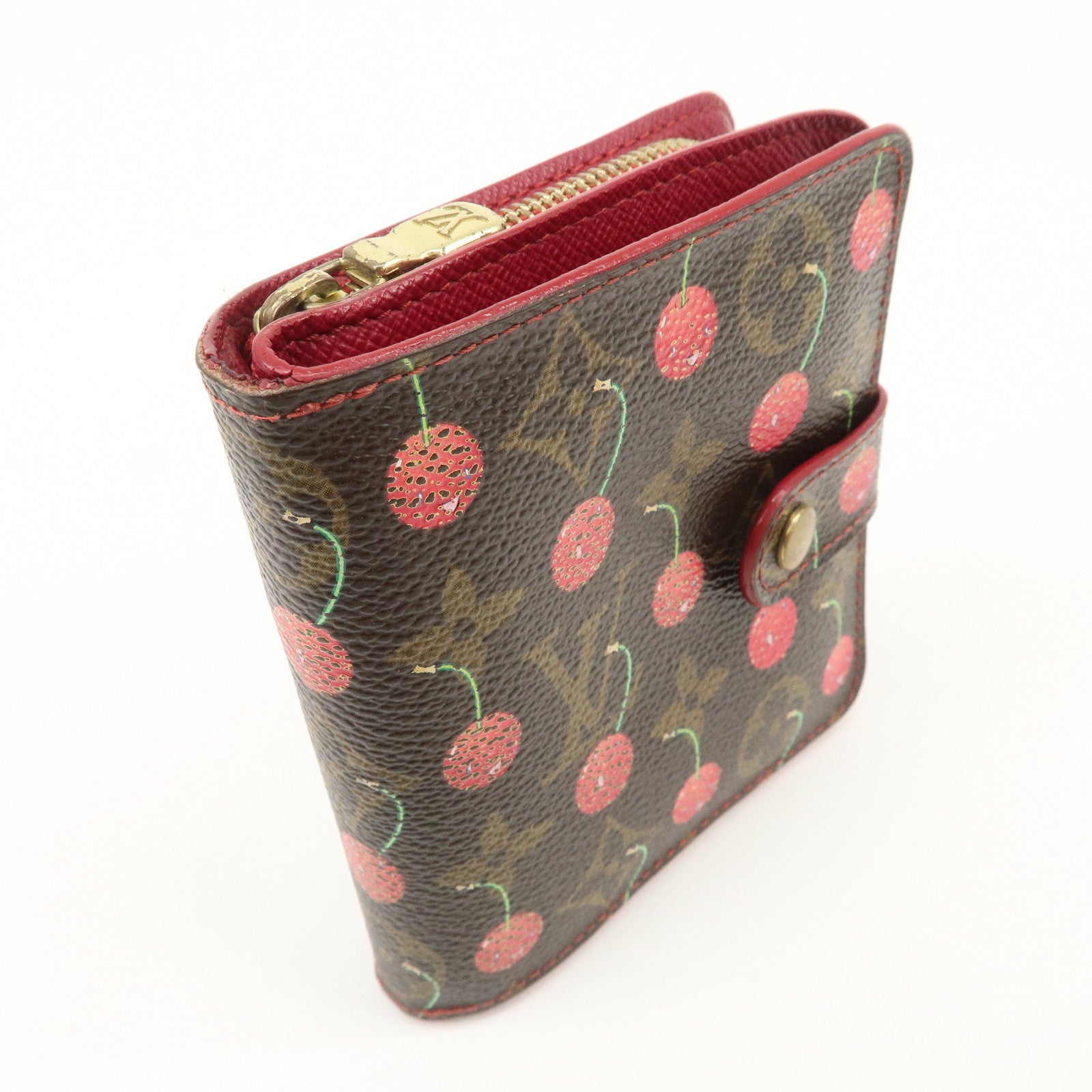 Louis Vuitton Monogram Cherry Compact Zip Bi-fold Wallet M95005