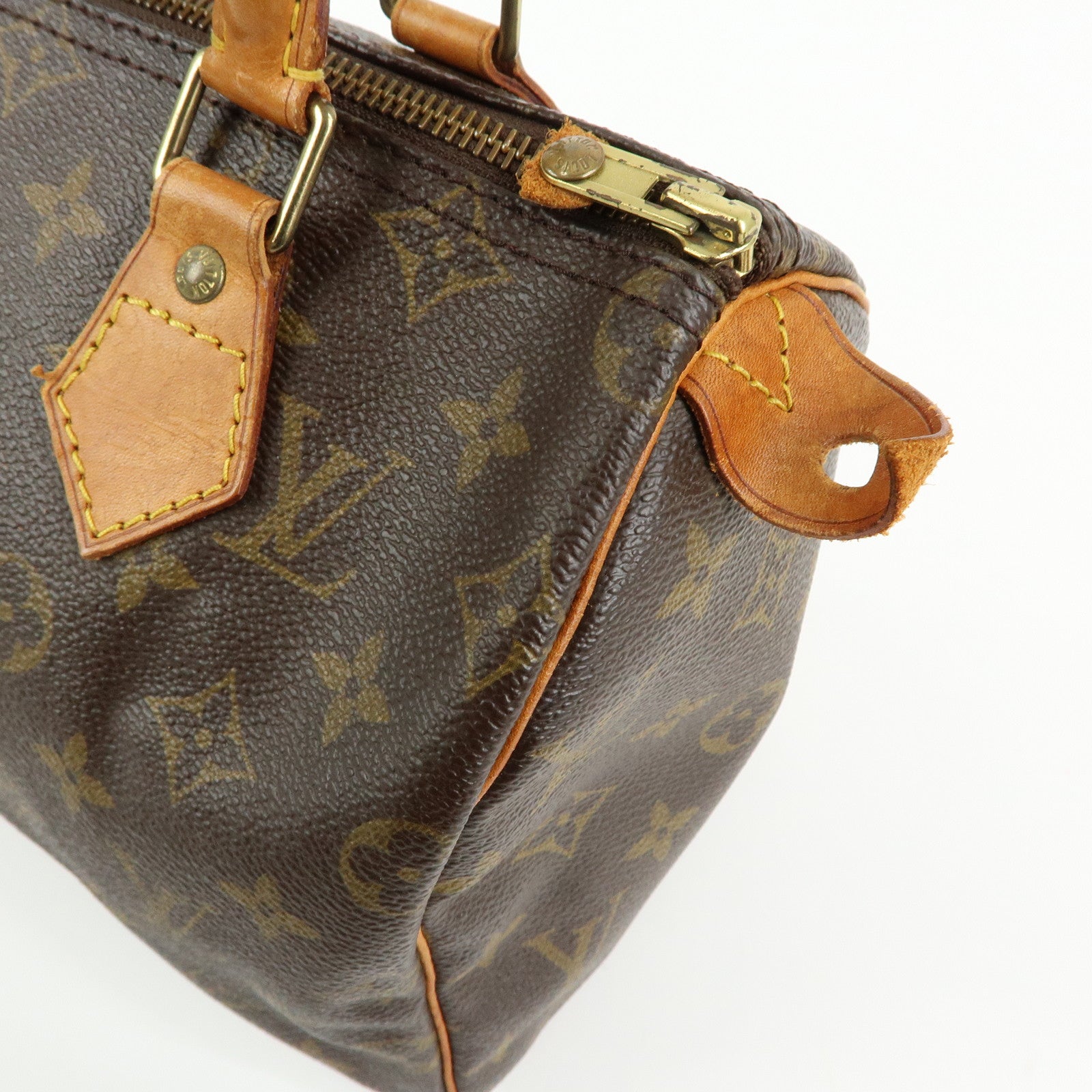 Louis Vuitton Monogram Speedy 25 Boston Bag Hand Bag Brown M41528