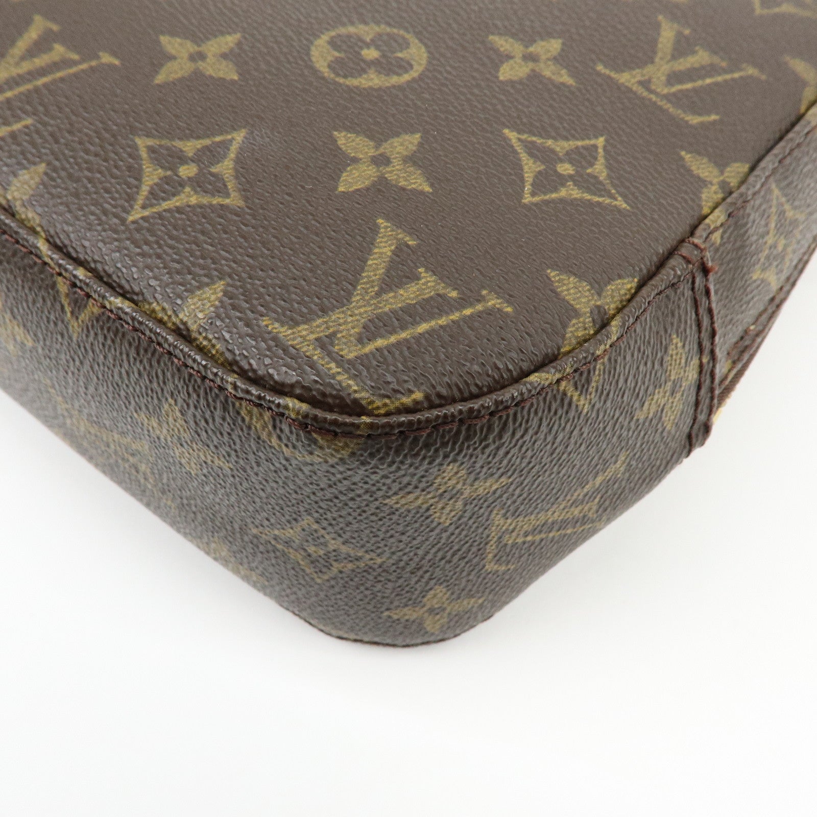 Louis Vuitton Monogram Spontini Hand Bag Brown M47500
