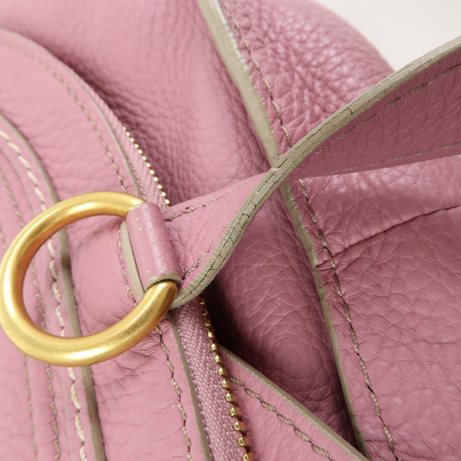 Chloe Marcie Leather Shoulder Bag Crossbody Bag Purple