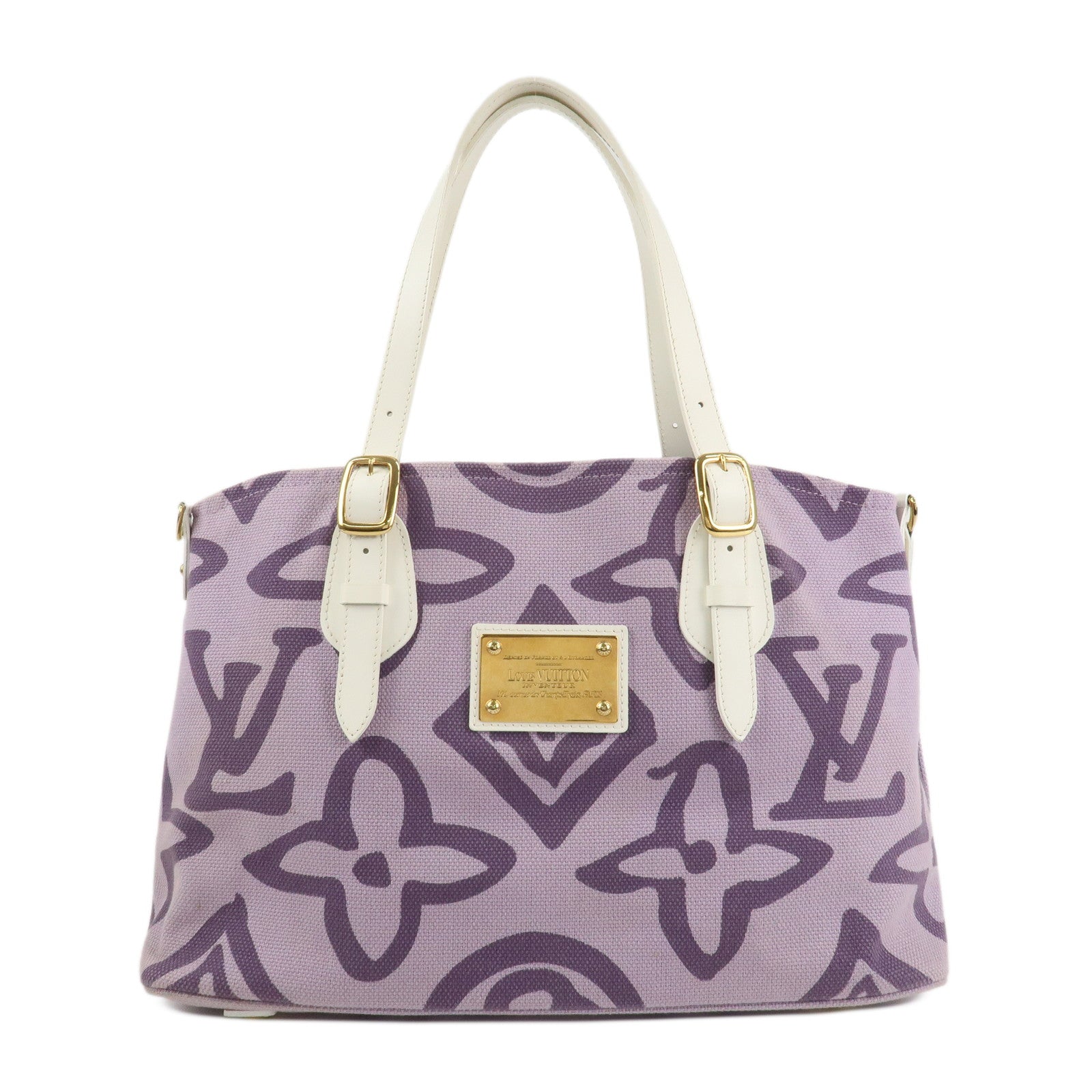 Louis Vuitton Cruise Line Canvas Tahitienne PM Tote Bag M95680 Used